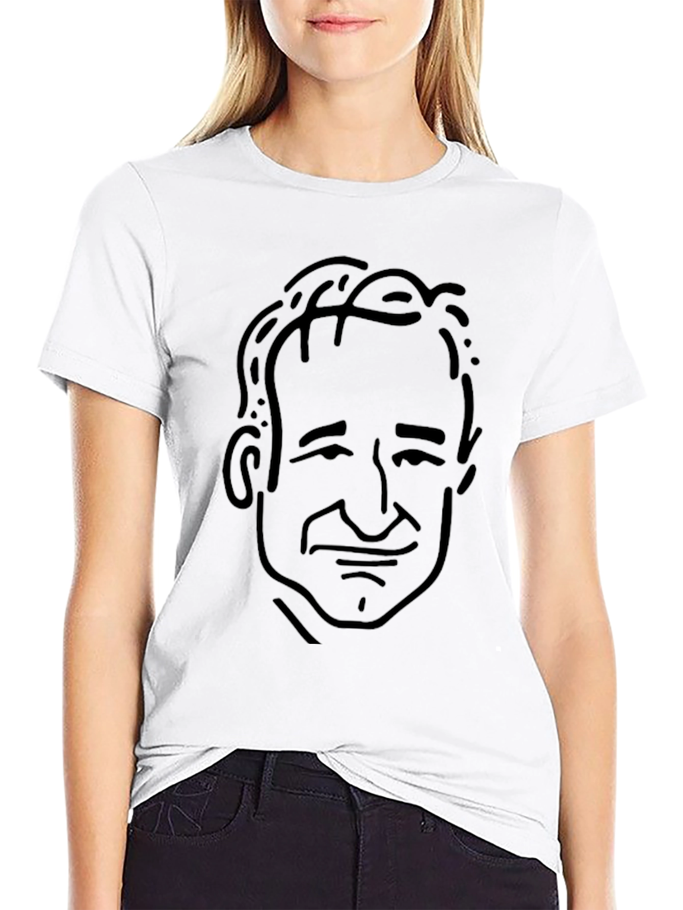 Black Robin Williams Graphic T-Shirt