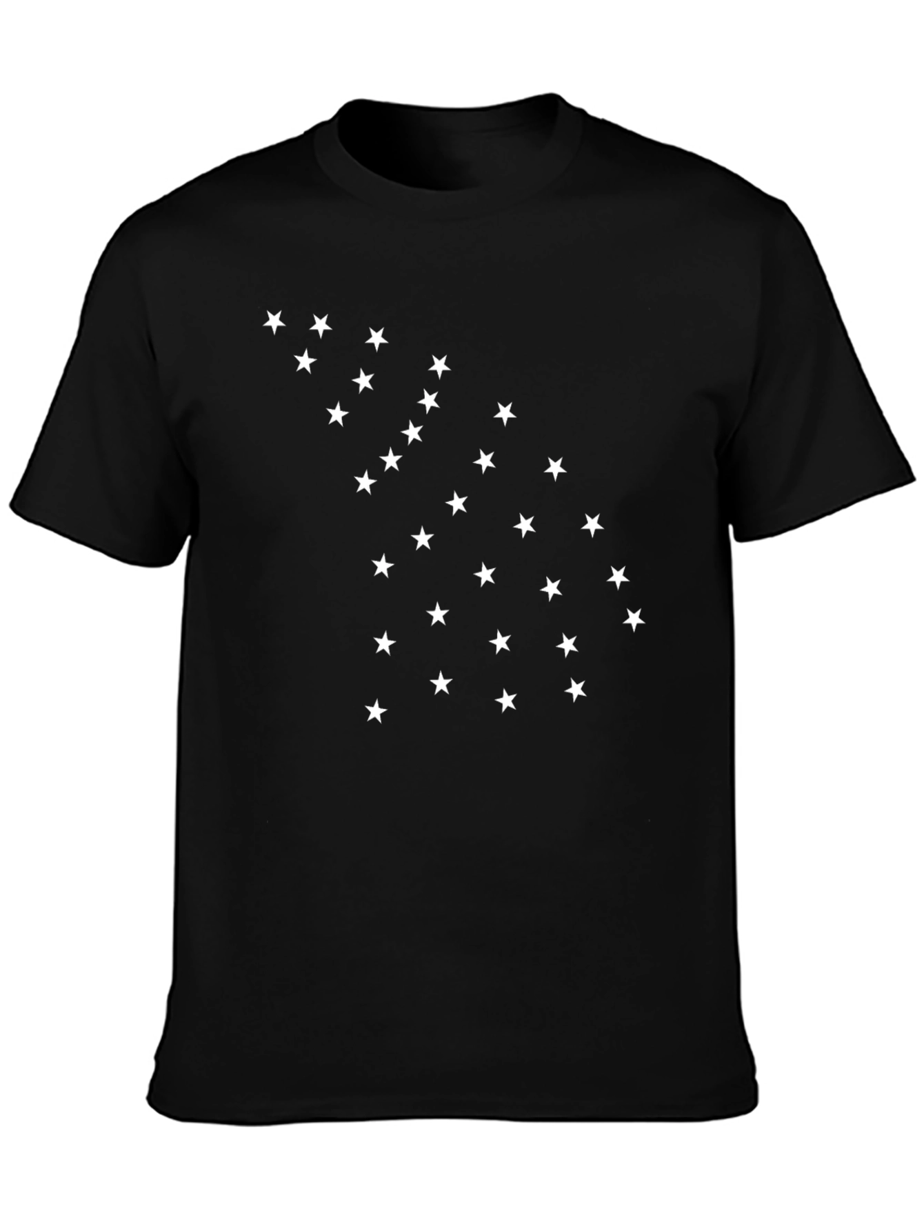 Star Pattern T-Shirt - Casual Cotton Tee
