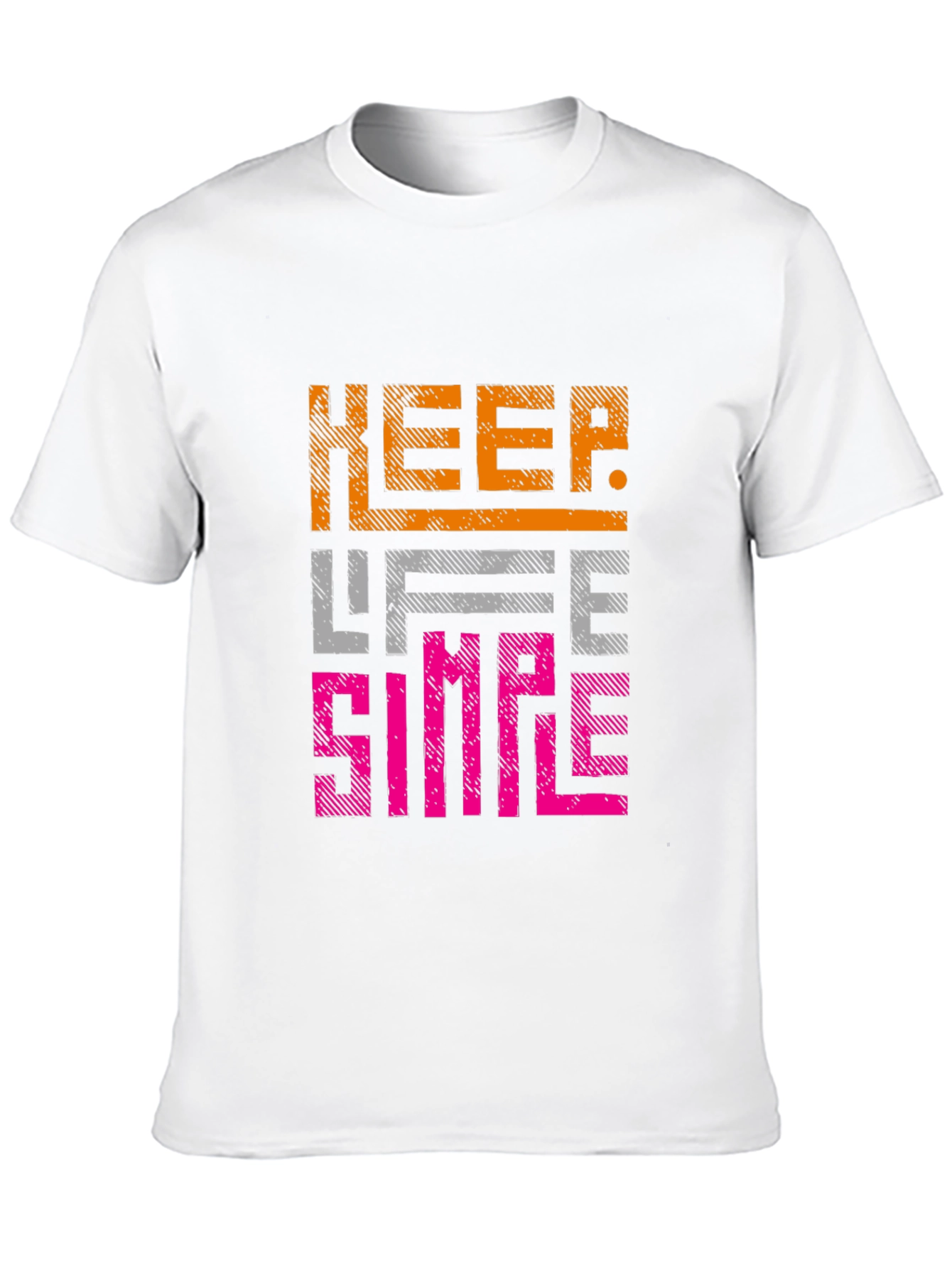 Keep Life Simple Graphic Tee - Black Casual Shirt