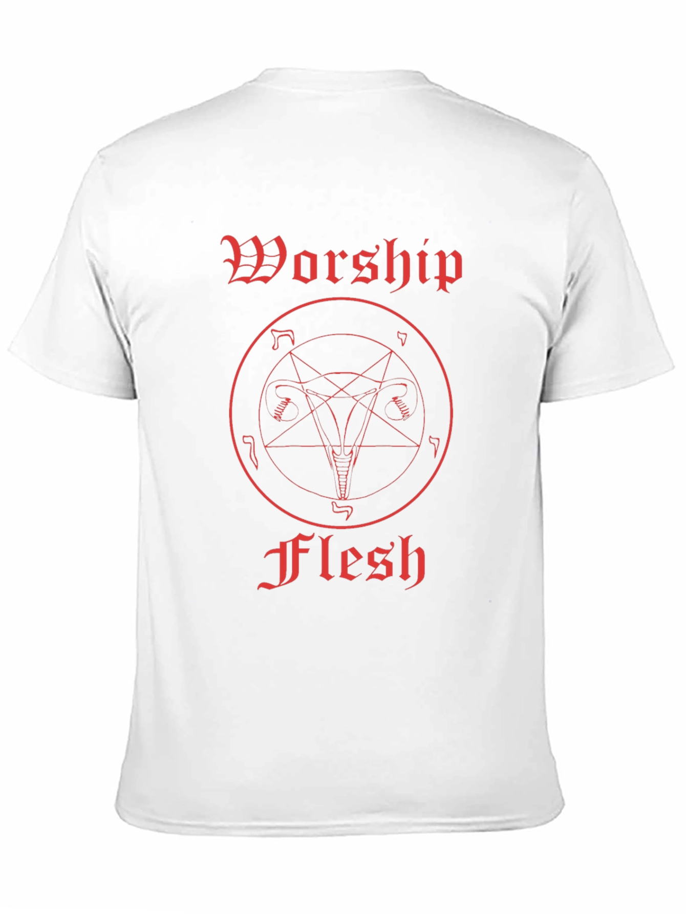 Worship Flesh Graphic Tee - Black