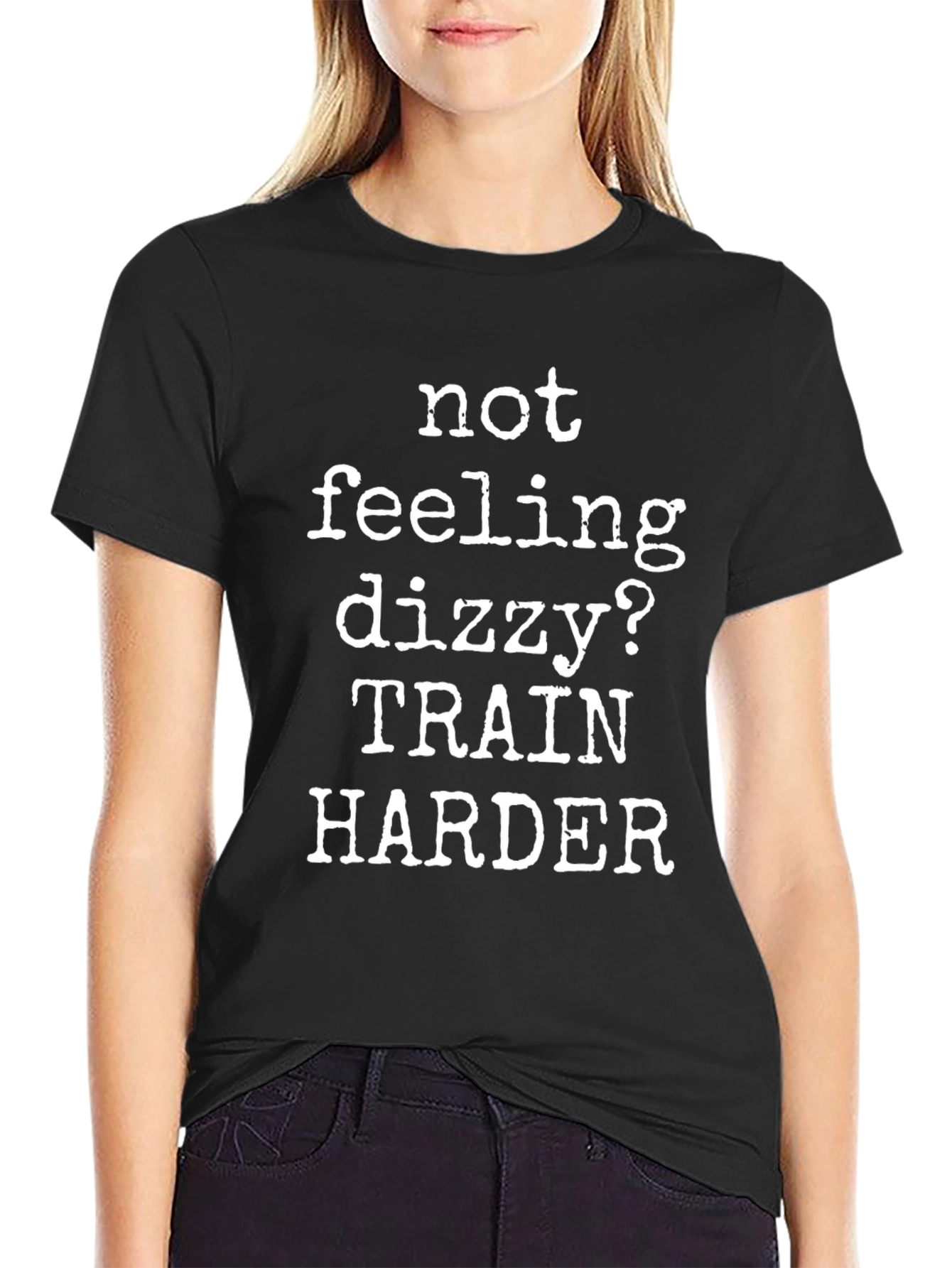 Train Harder Black T-Shirt