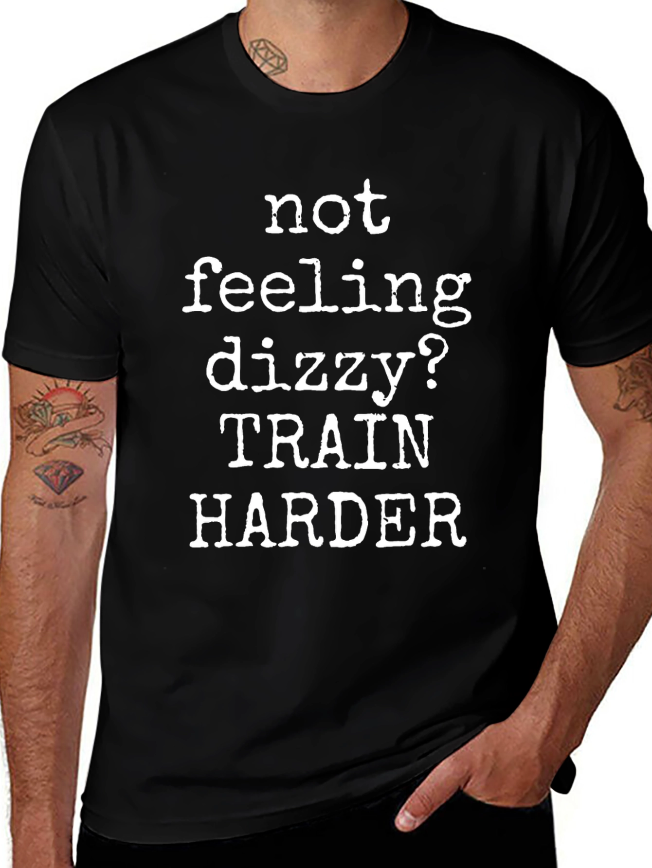 Train Harder Black T-Shirt
