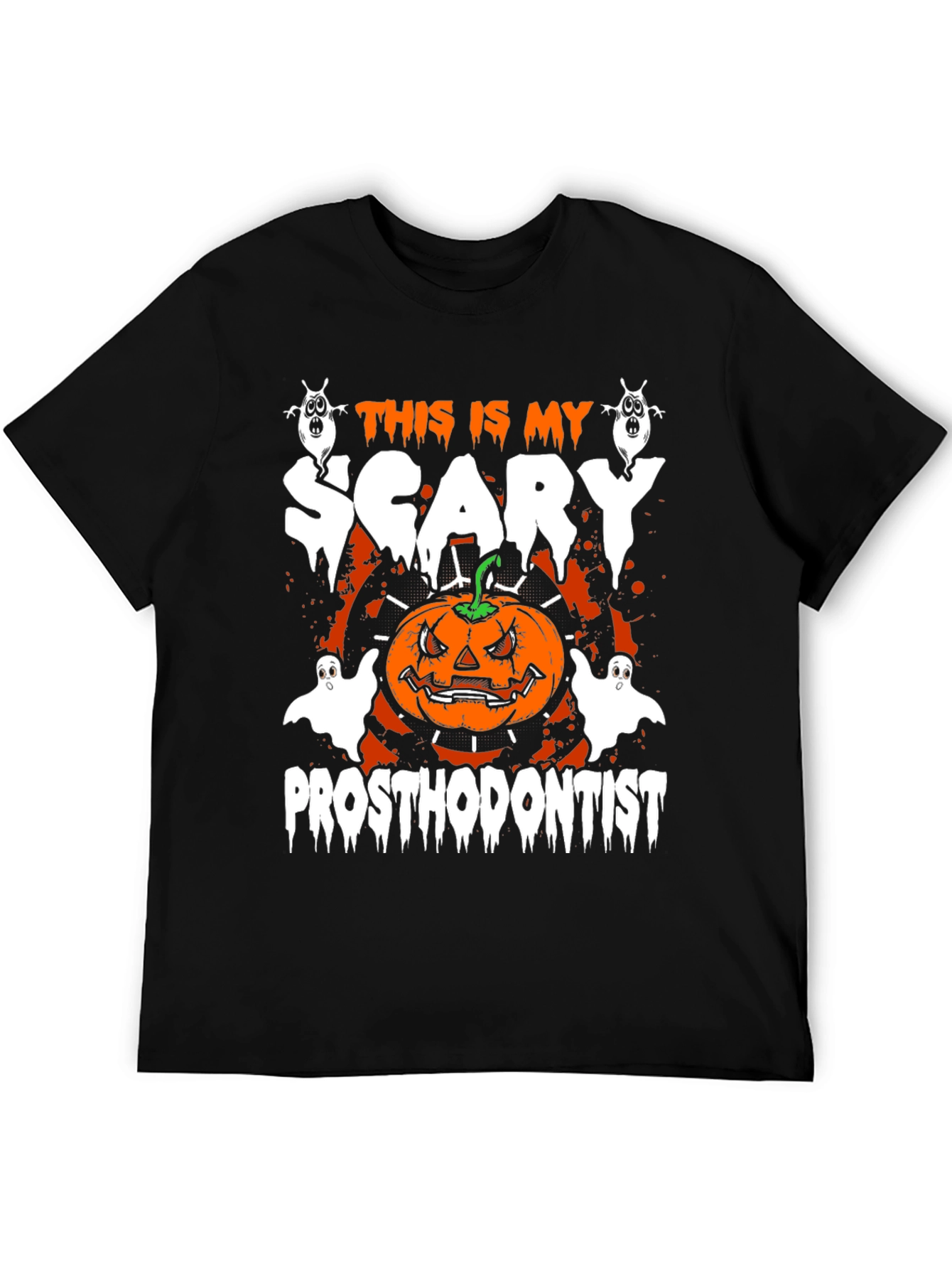 Scary Prosthodontist Halloween Graphic T-Shirt