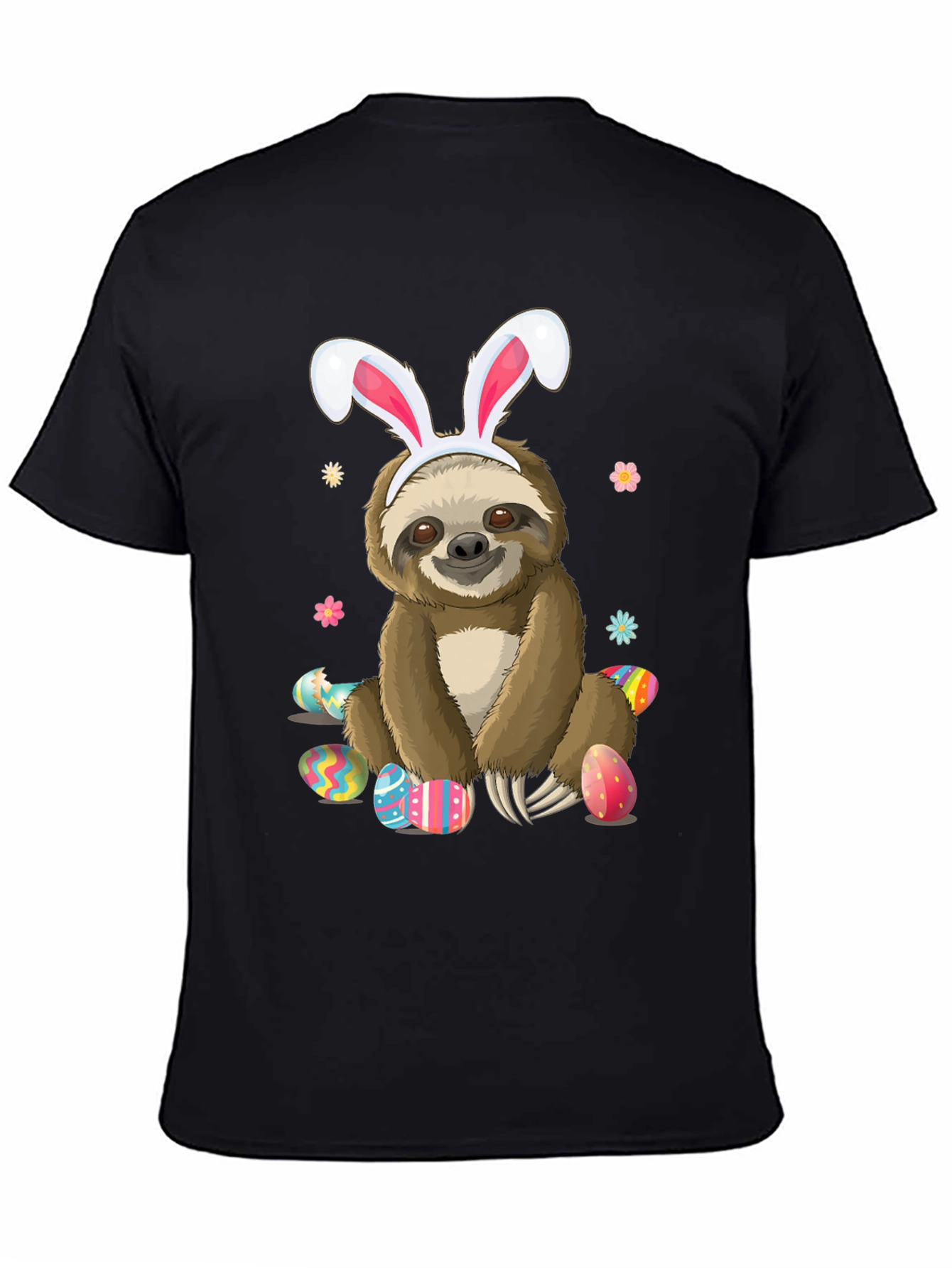 Easter Sloth T-Shirt - Cute Bunny Ears Holiday Tee