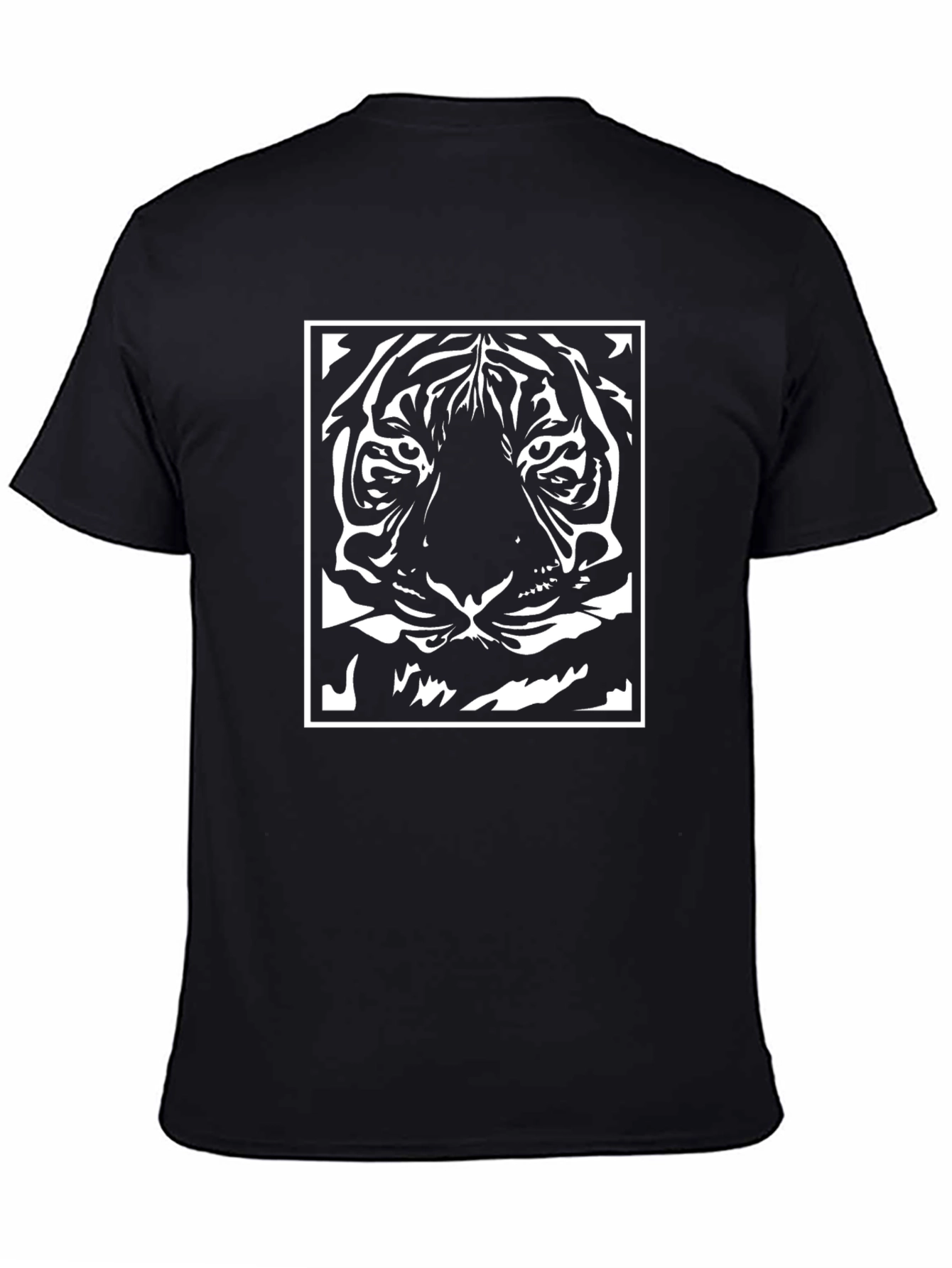 Bold Black Tiger Graphic Tee - Unique Style