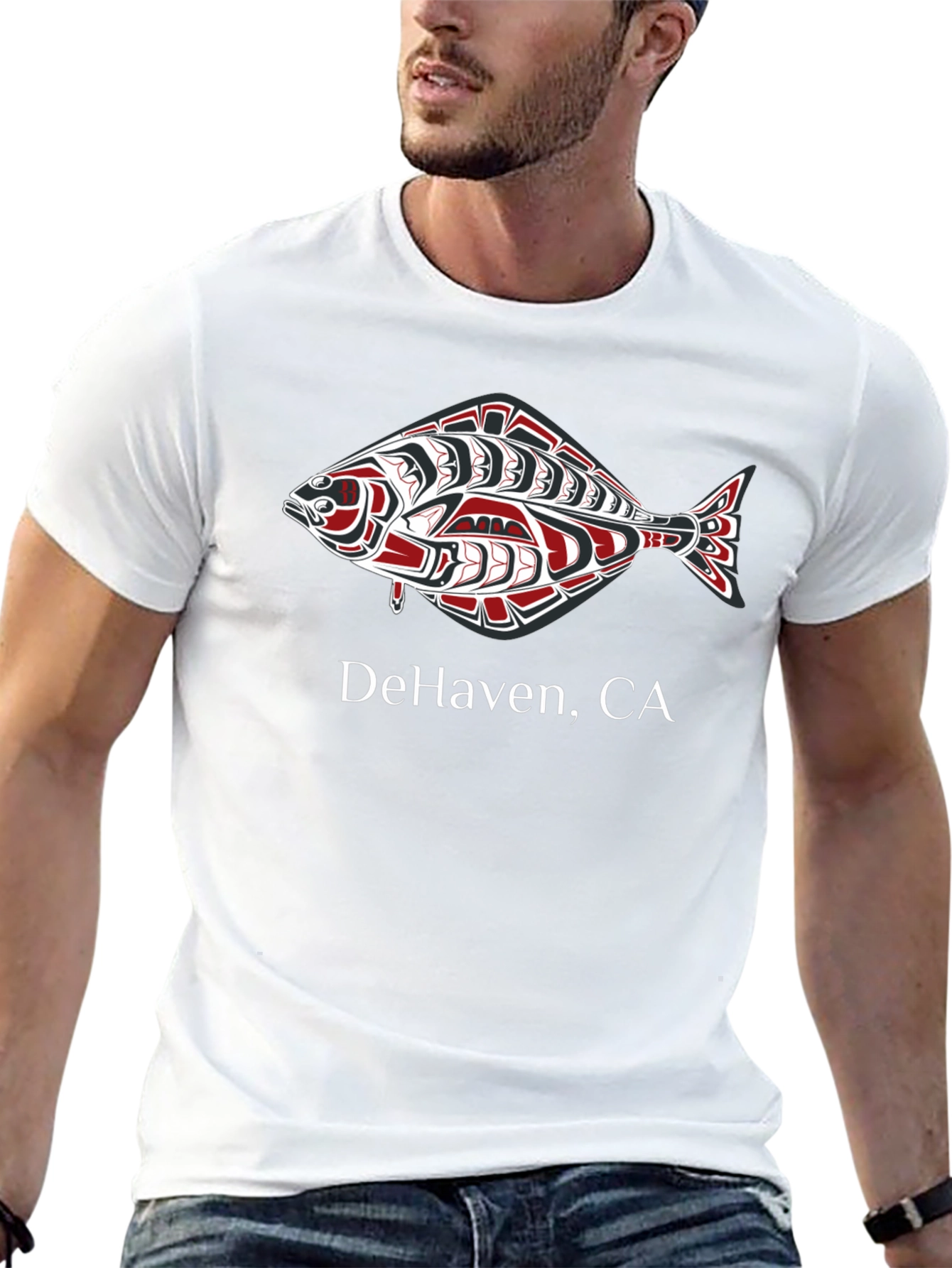 DeHaven CA Fish Graphic Tee - Black