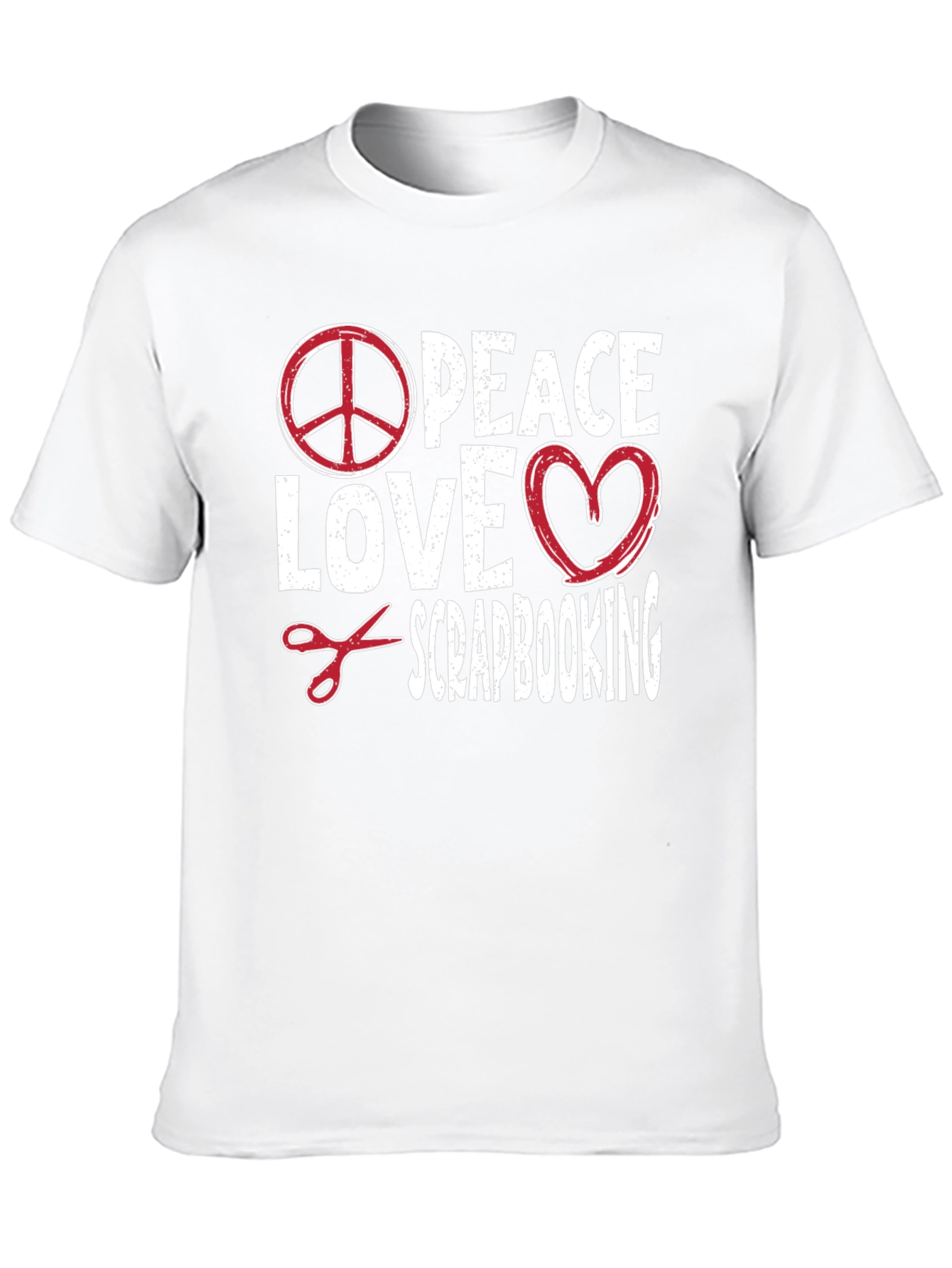 Peace Love Scrapbooking Graphic Tee
