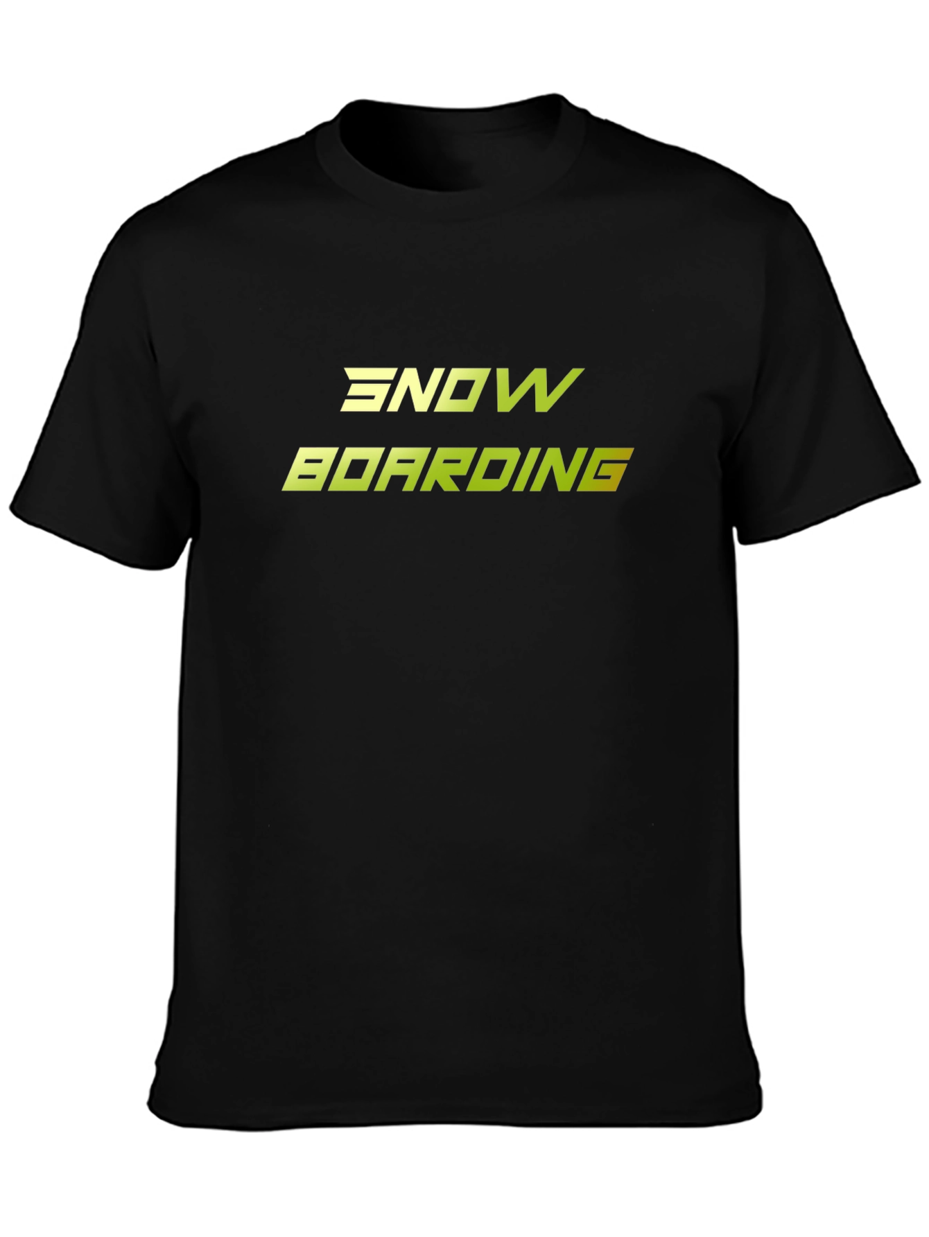 Snowboarding Graphic Black T-Shirt