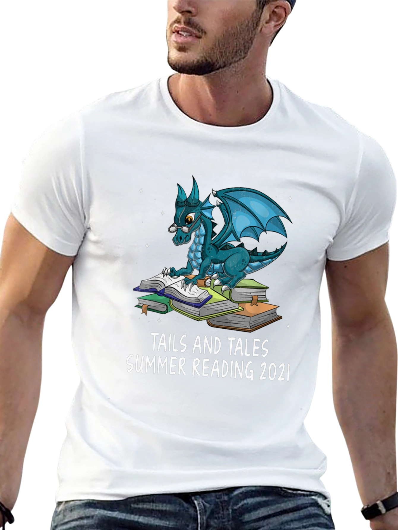 Reading Dragon Graphic Tee