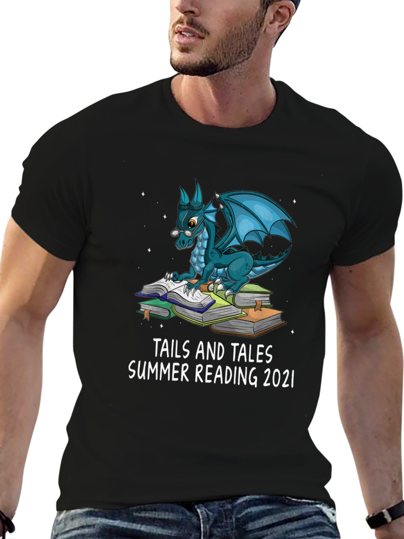 Reading Dragon Graphic Tee