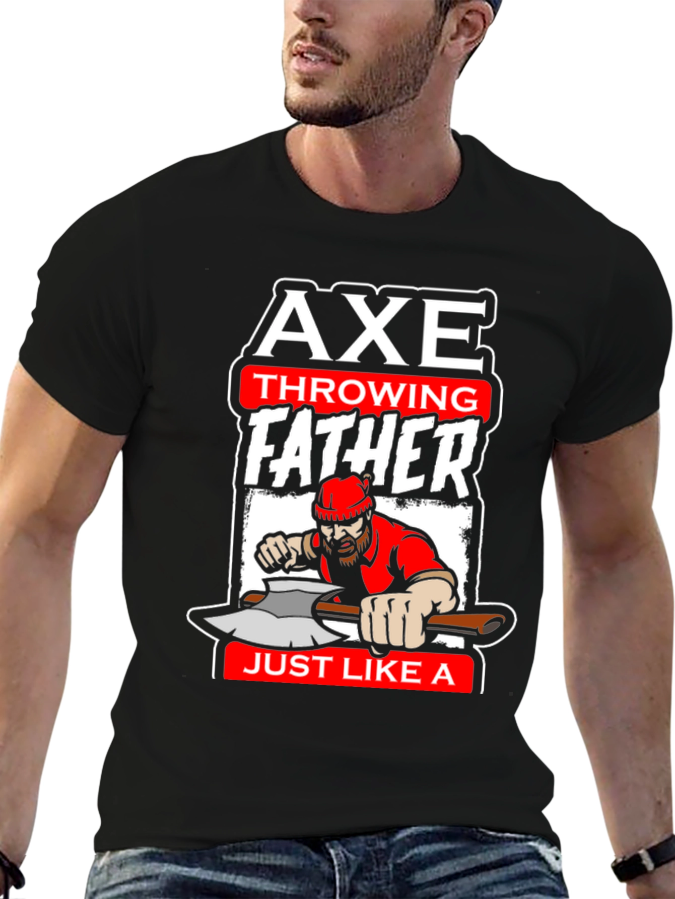 Axe Throwing Father T-Shirt