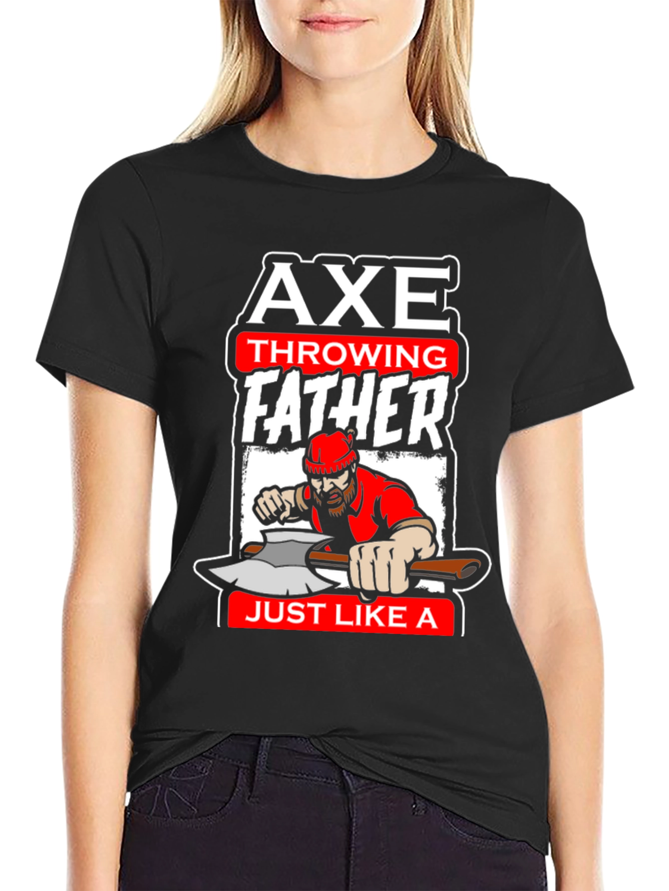 Axe Throwing Father T-Shirt