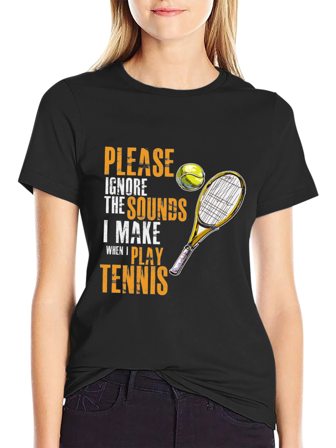 Tennis Player Humor Graphic T-Shirt