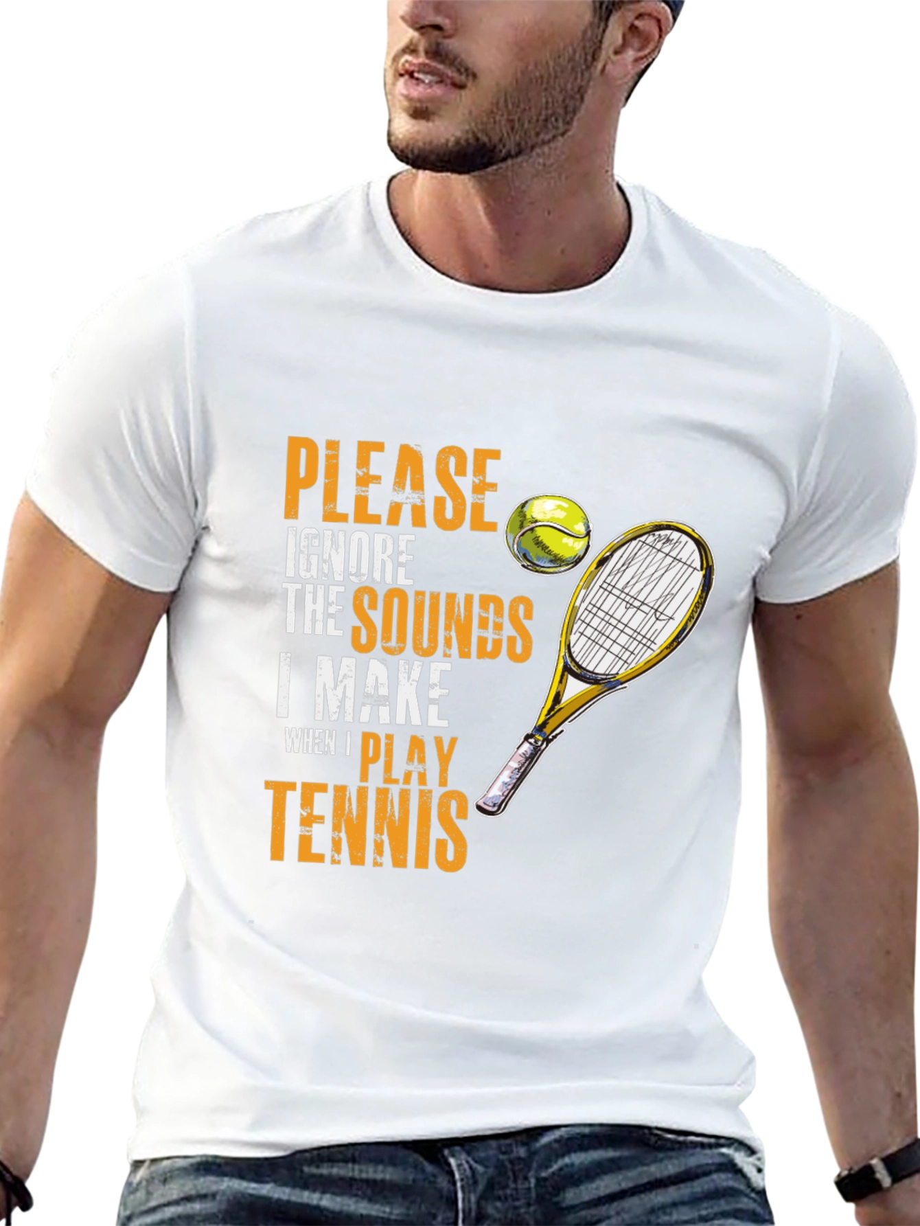 Tennis Player Humor Graphic T-Shirt