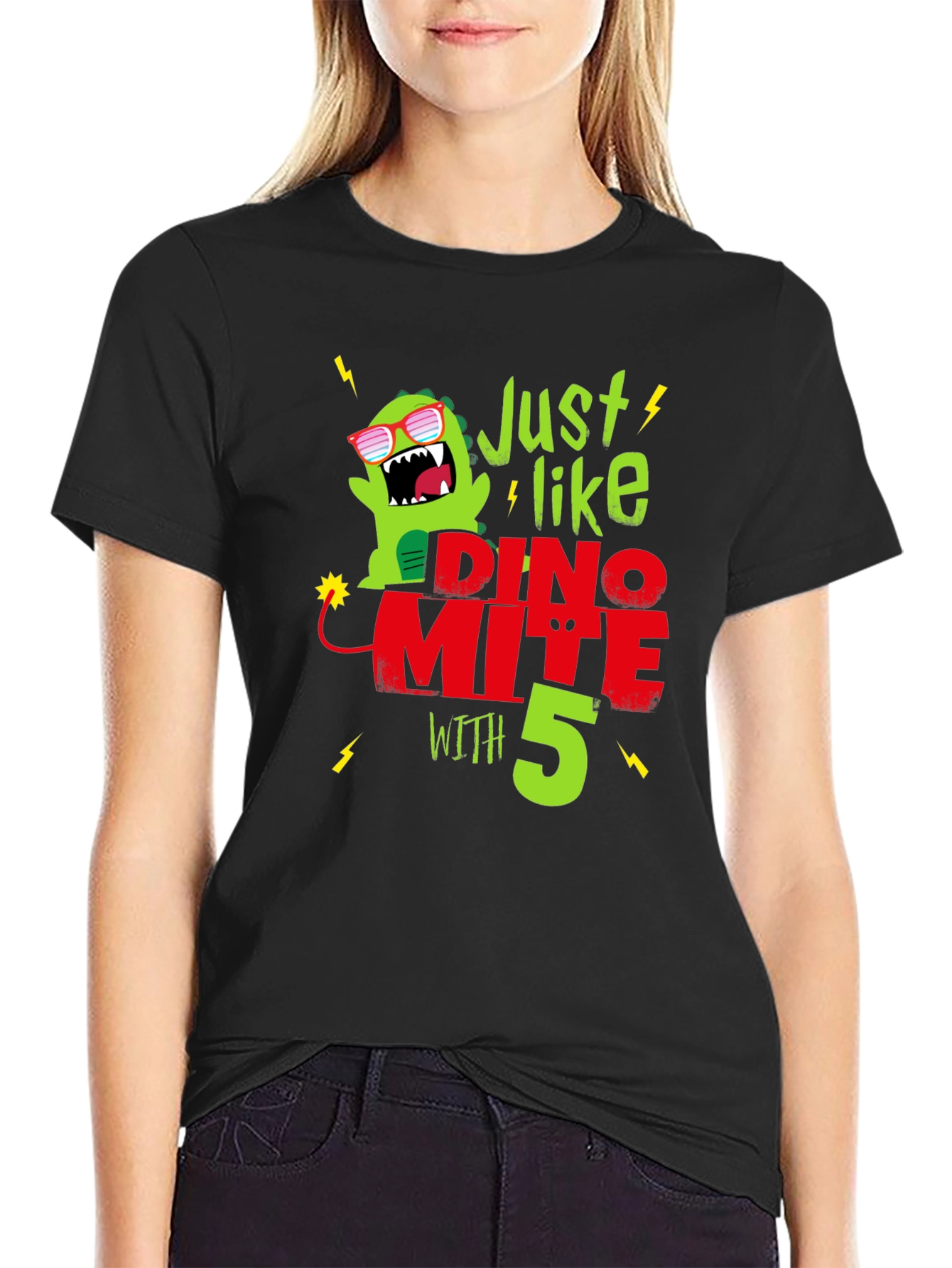 Dino-mite 5th Birthday T-Shirt