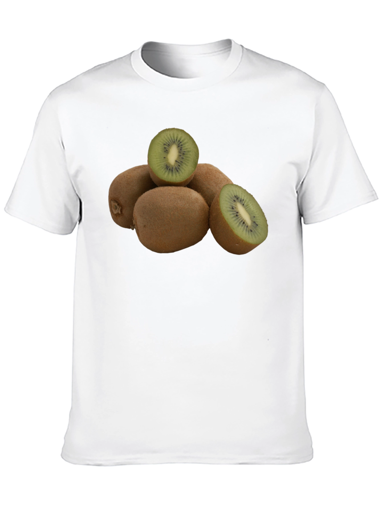 Kiwi Fruit Graphic Black T-Shirt