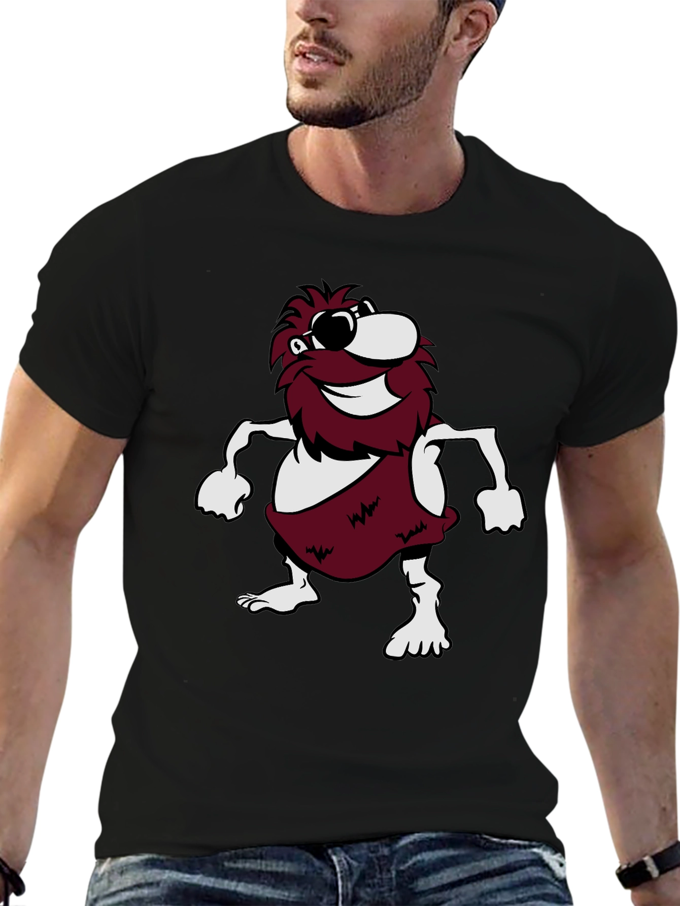 Retro Cartoon Mascot Graphic Tee