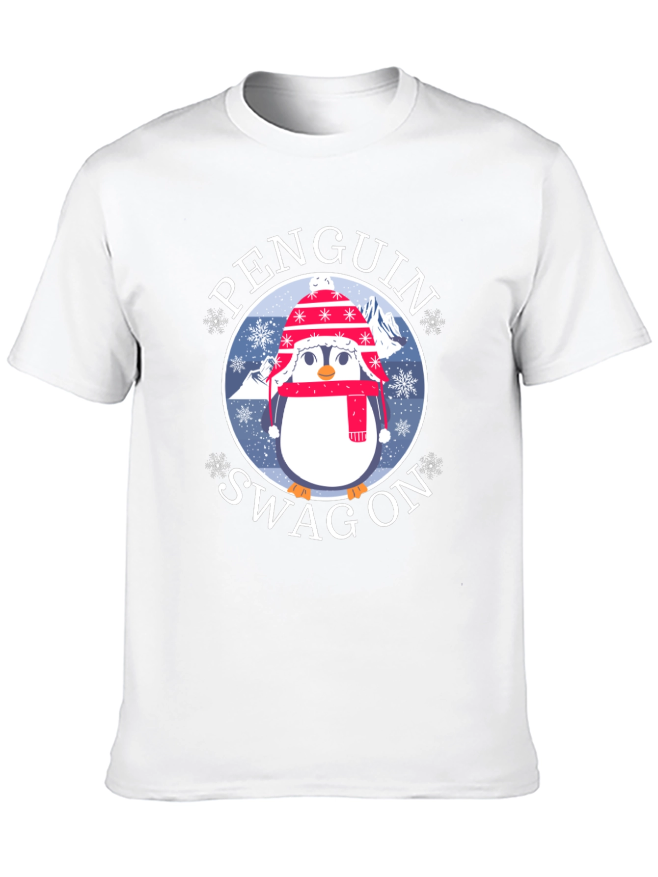 Penguin Swag On Graphic Tee - Winter Fun