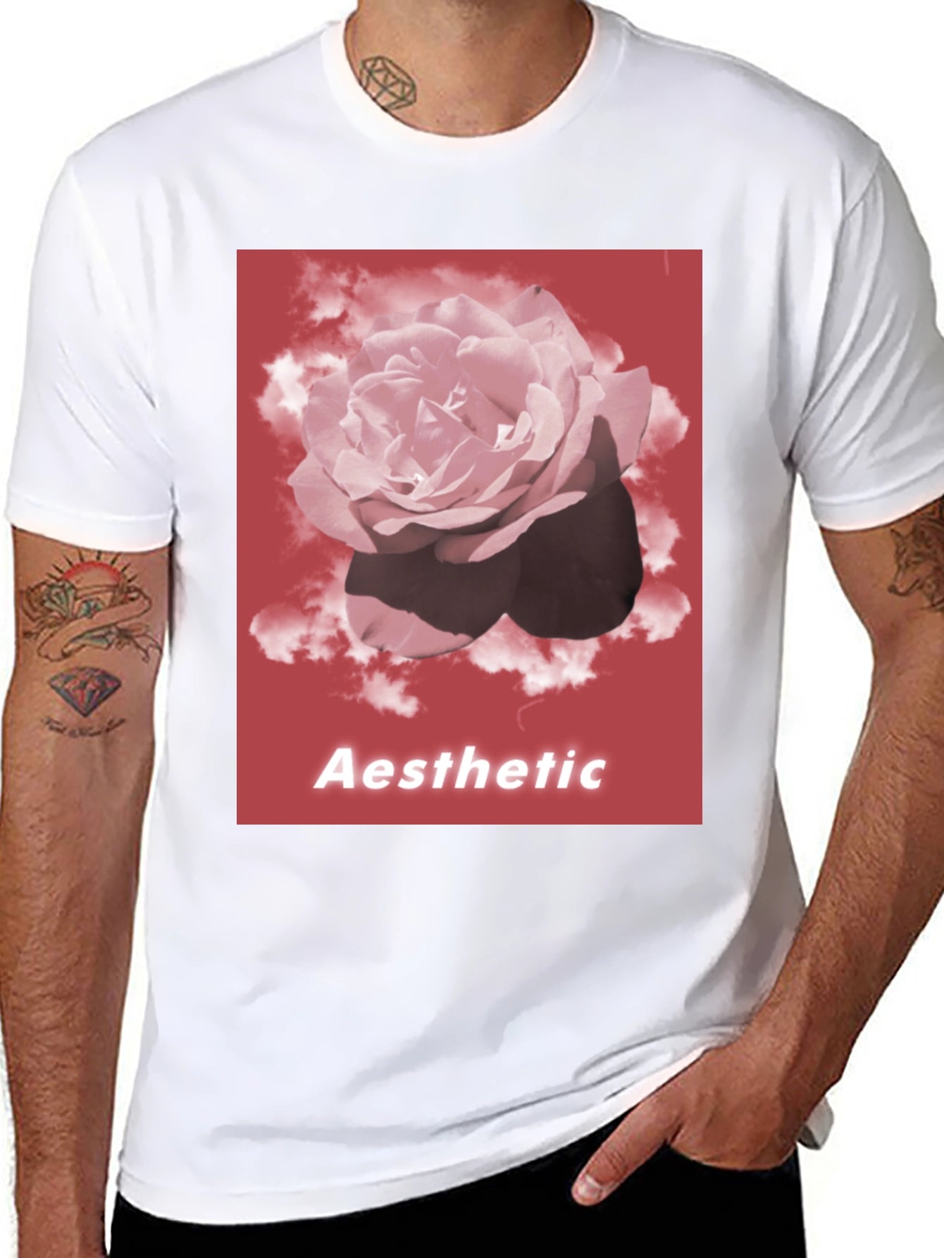 Aesthetic Rose Graphic T-Shirt