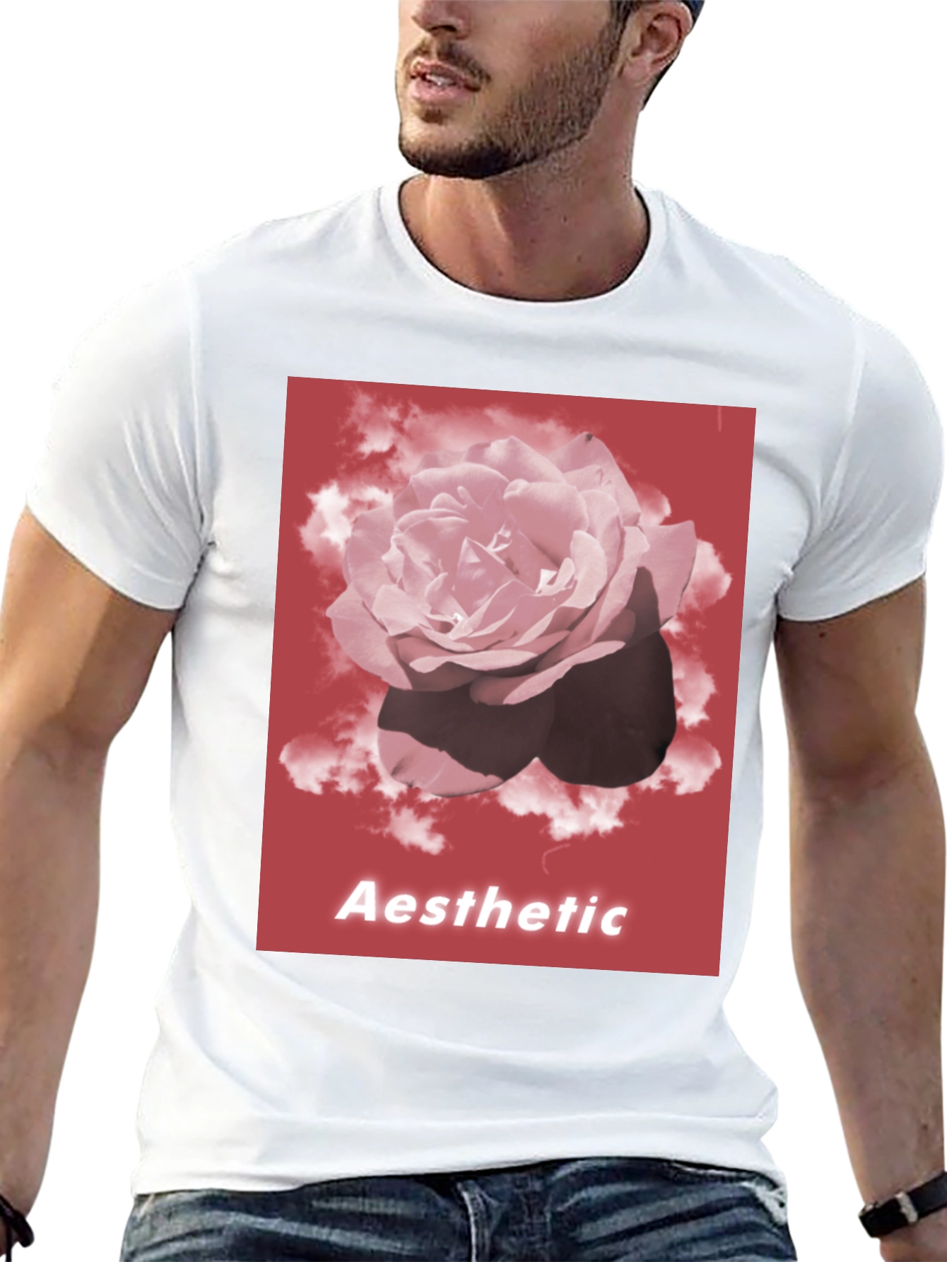 Aesthetic Rose Graphic T-Shirt