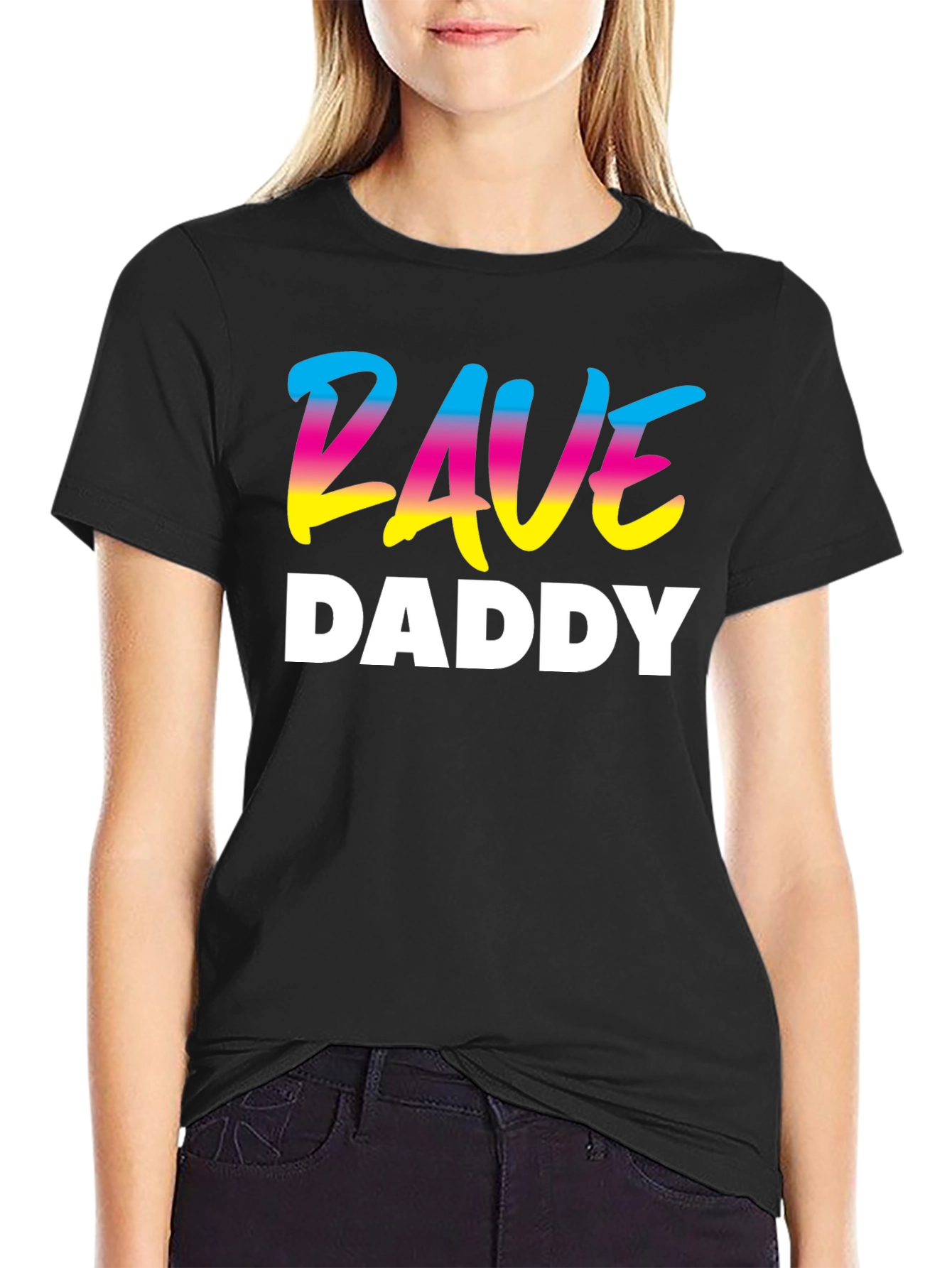 Rave Daddy T-Shirt - Black Graphic Tee