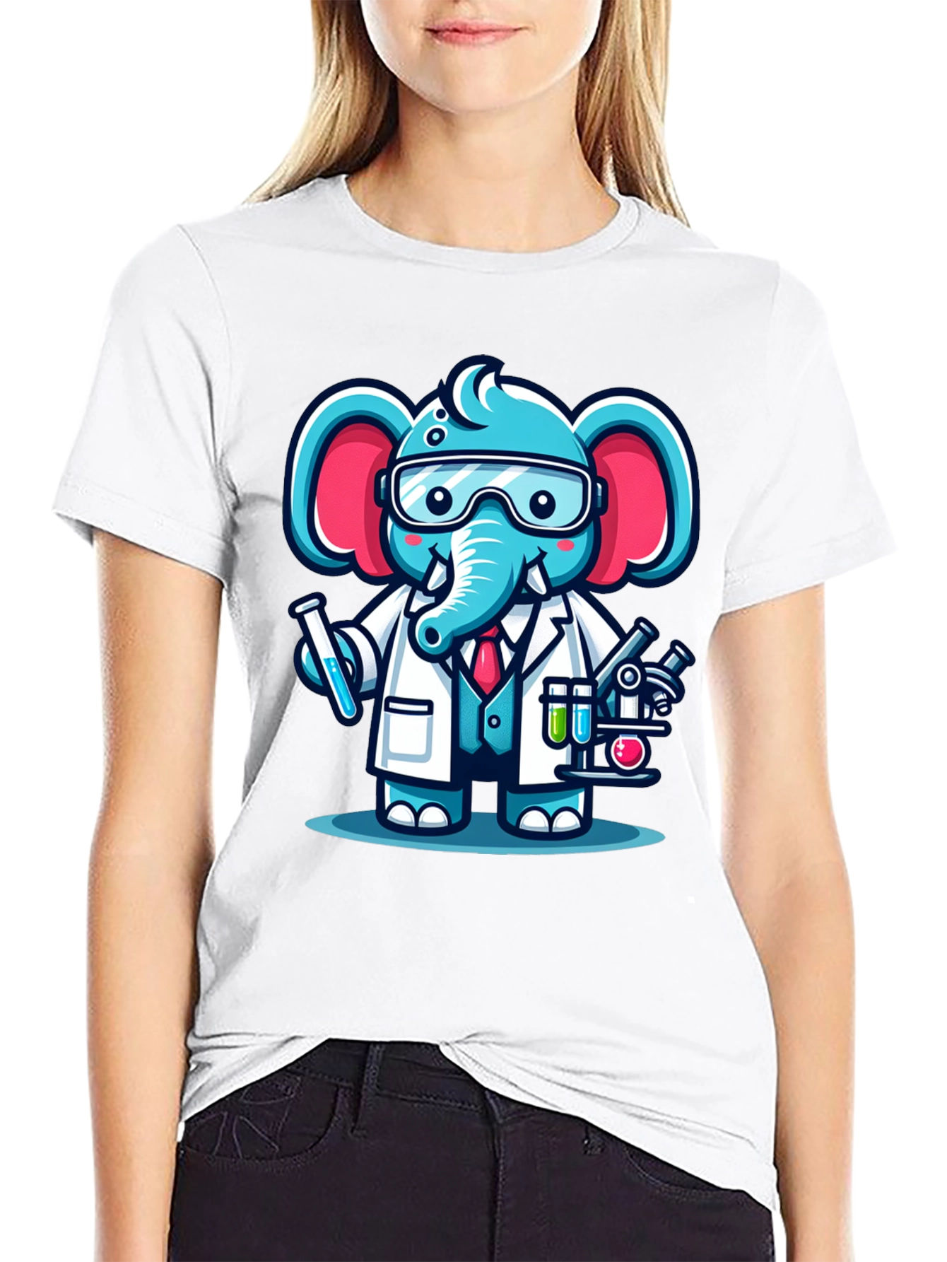 Scientist Elephant T-Shirt