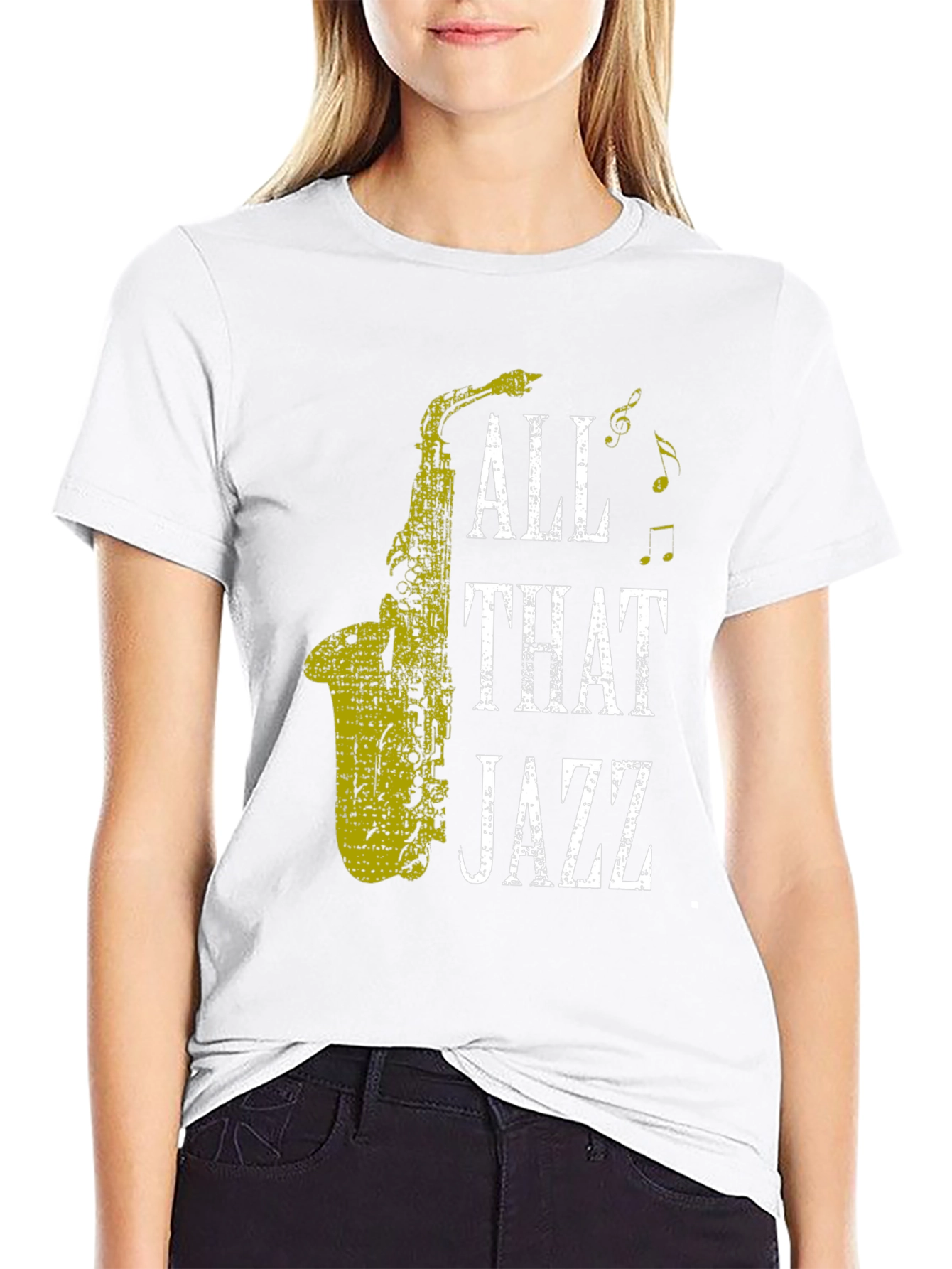 All That Jazz Saxophone T-Shirt