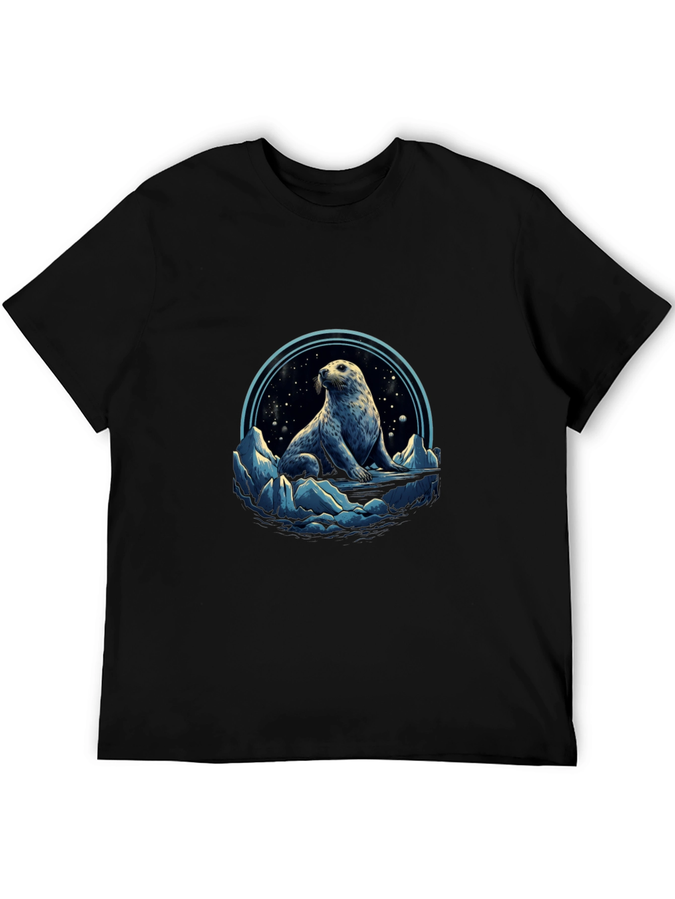 Arctic Seal Graphic Tee - Black