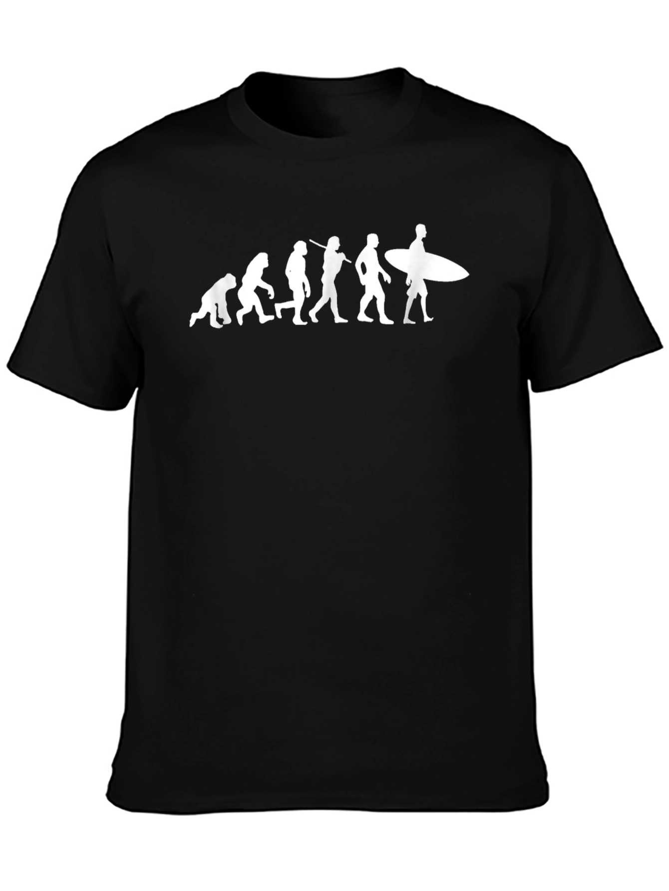 Evolution of Surfing T-Shirt - Cool Graphic Tee