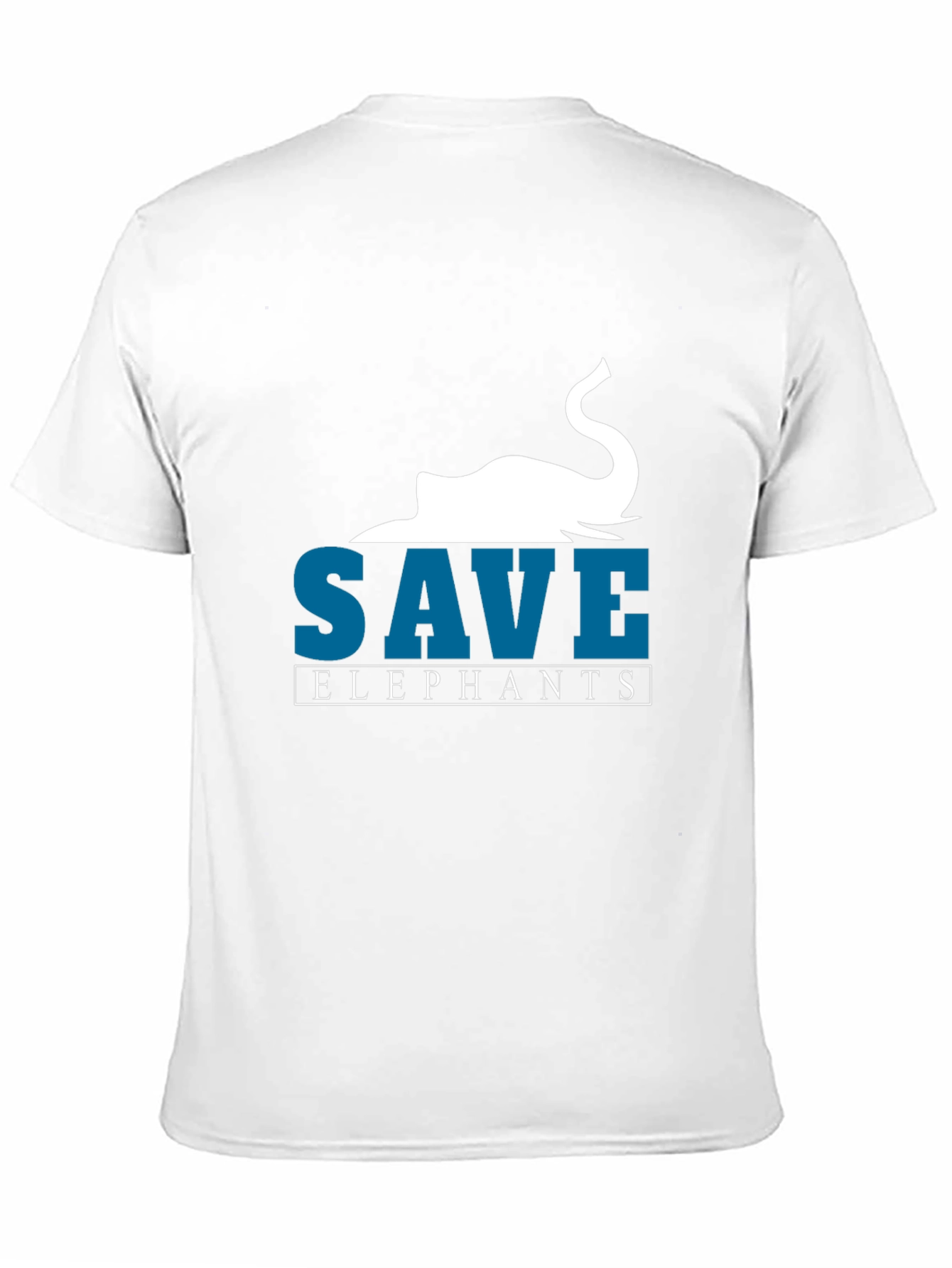 Save Elephants Graphic T-Shirt - Black Cotton Tee