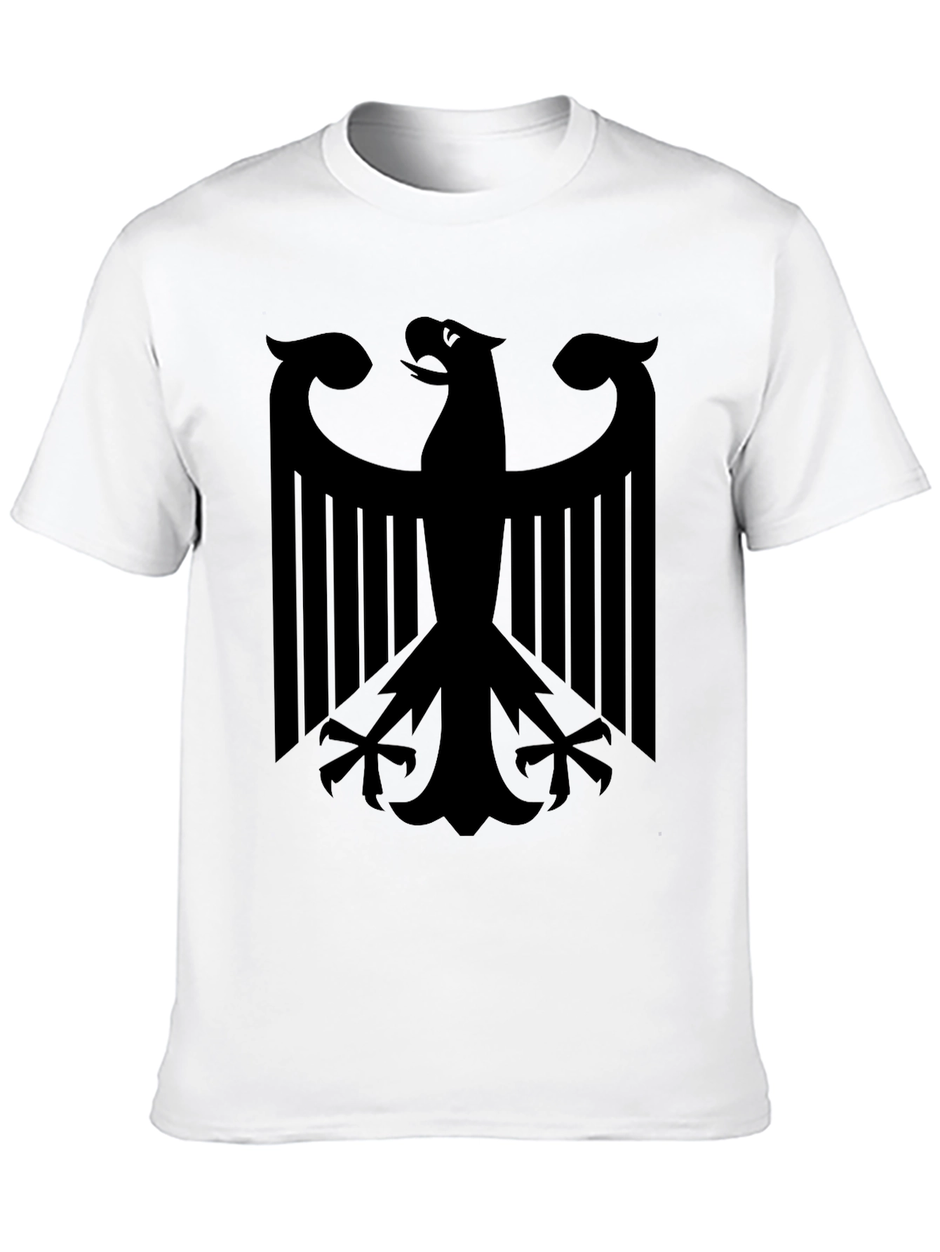 Mens Black T-Shirt with Eagle Graphic
