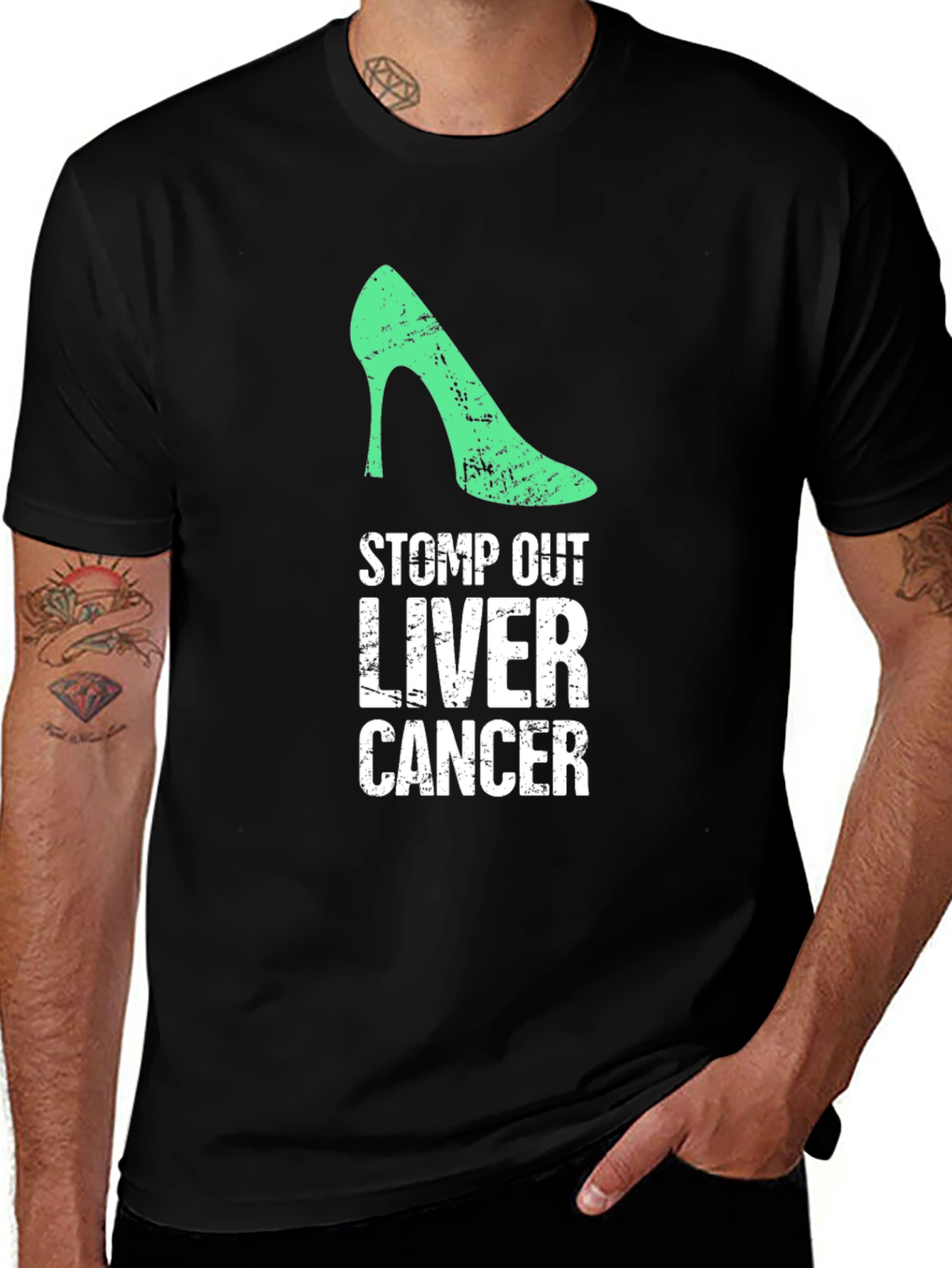 Stomp Out Liver Cancer T-Shirt