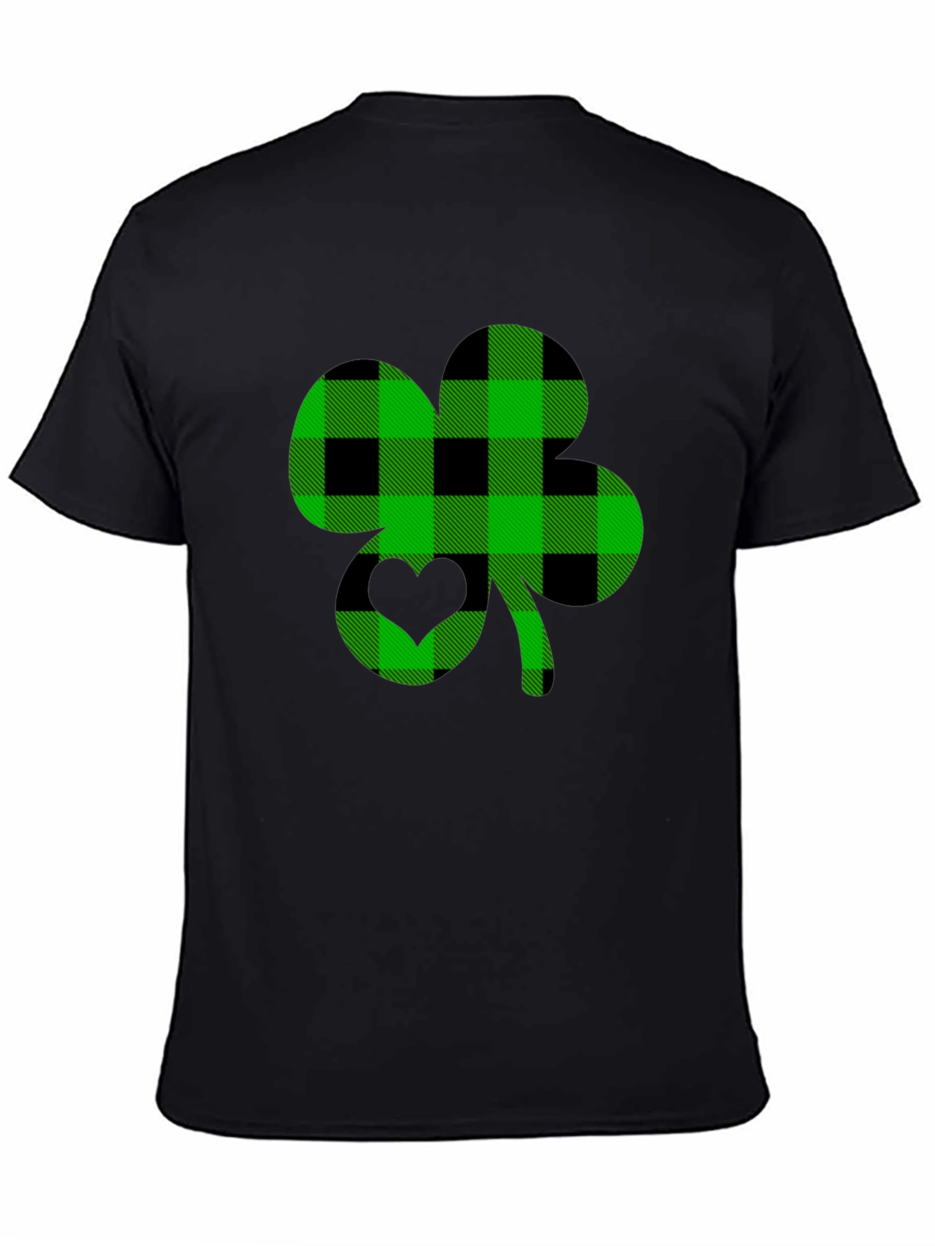 Plaid Shamrock Graphic Tee - St. Patricks Day Style
