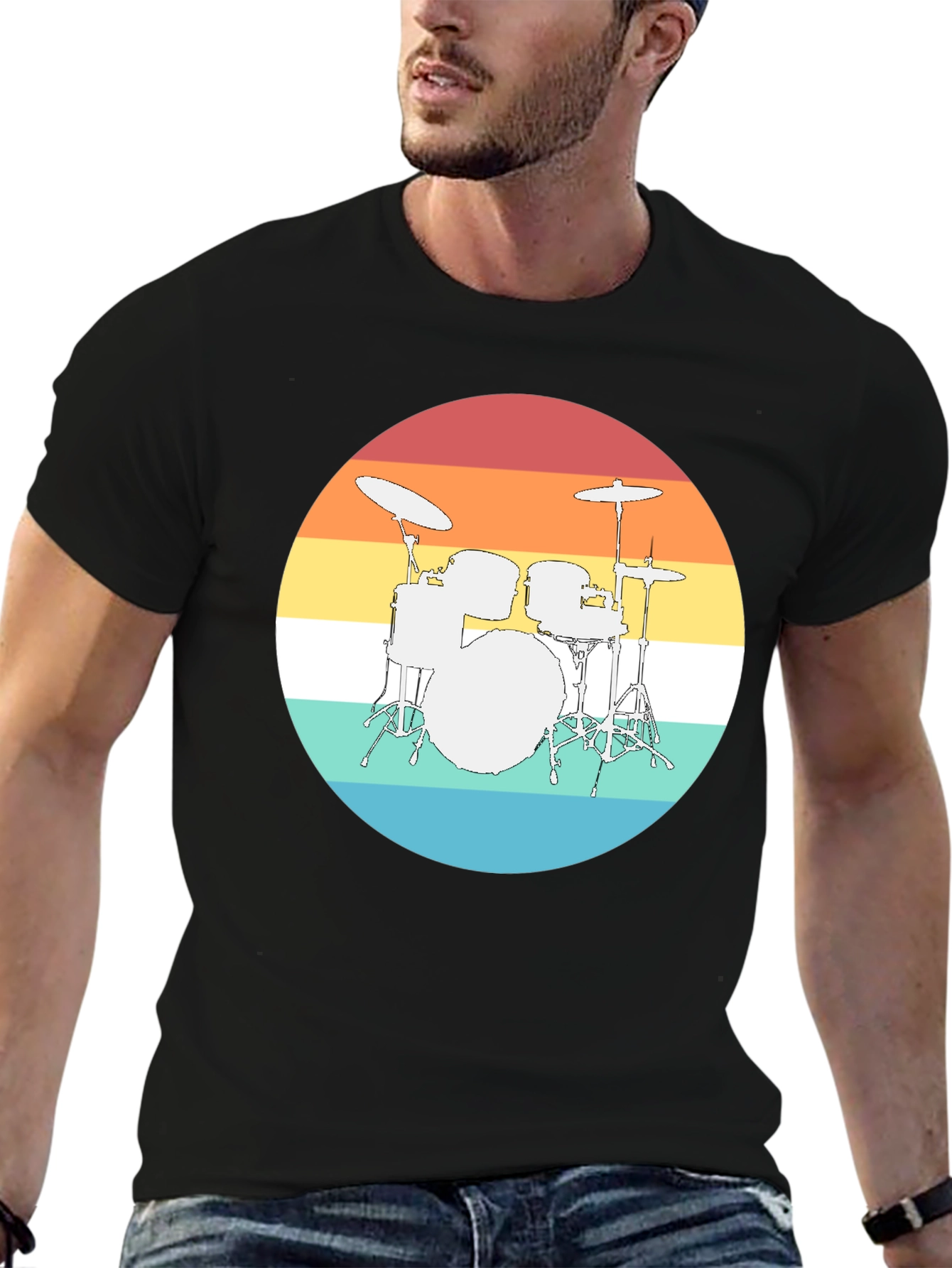 Retro Drum Set T-Shirt