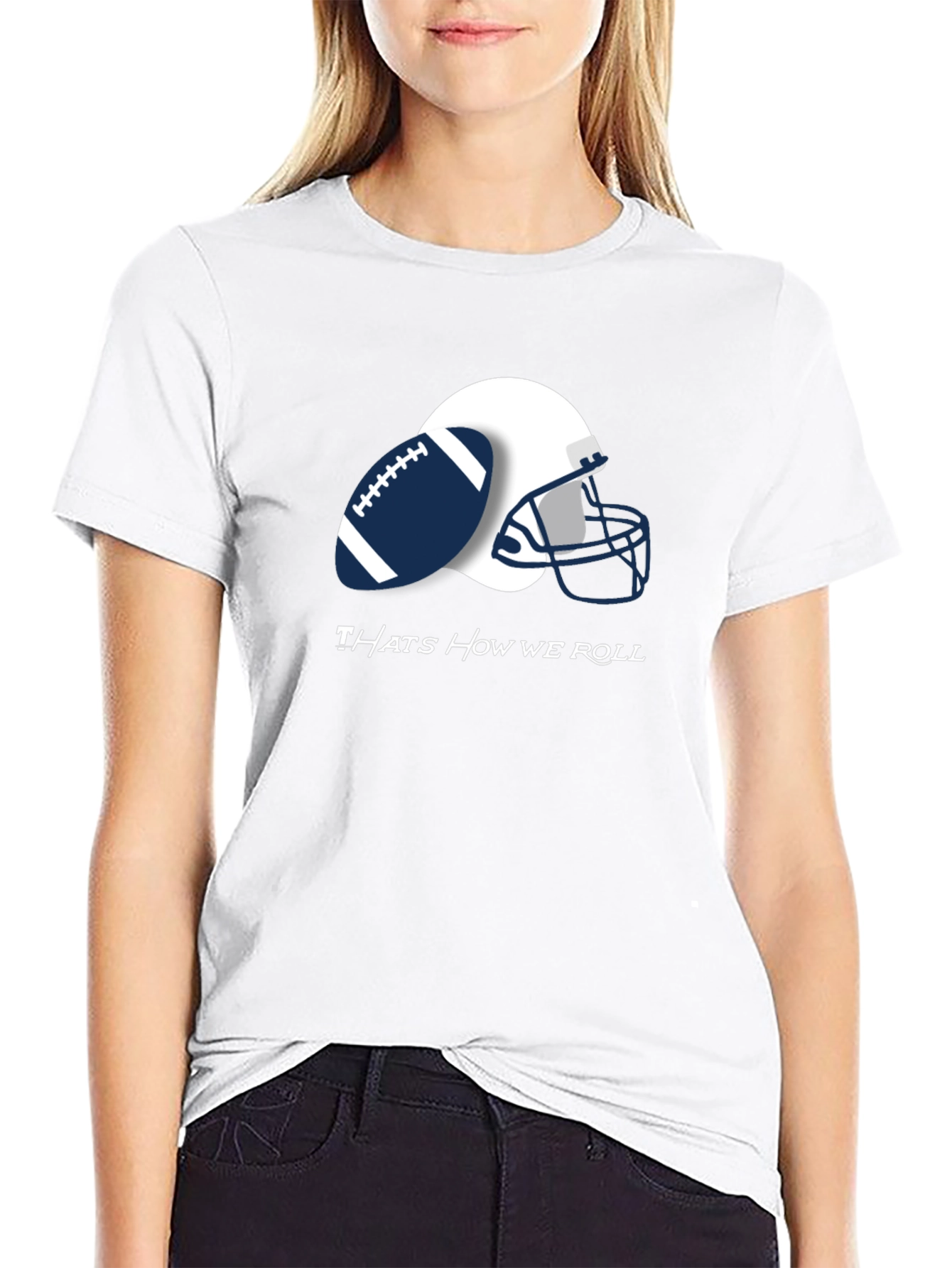 Thats How We Roll Football Tee