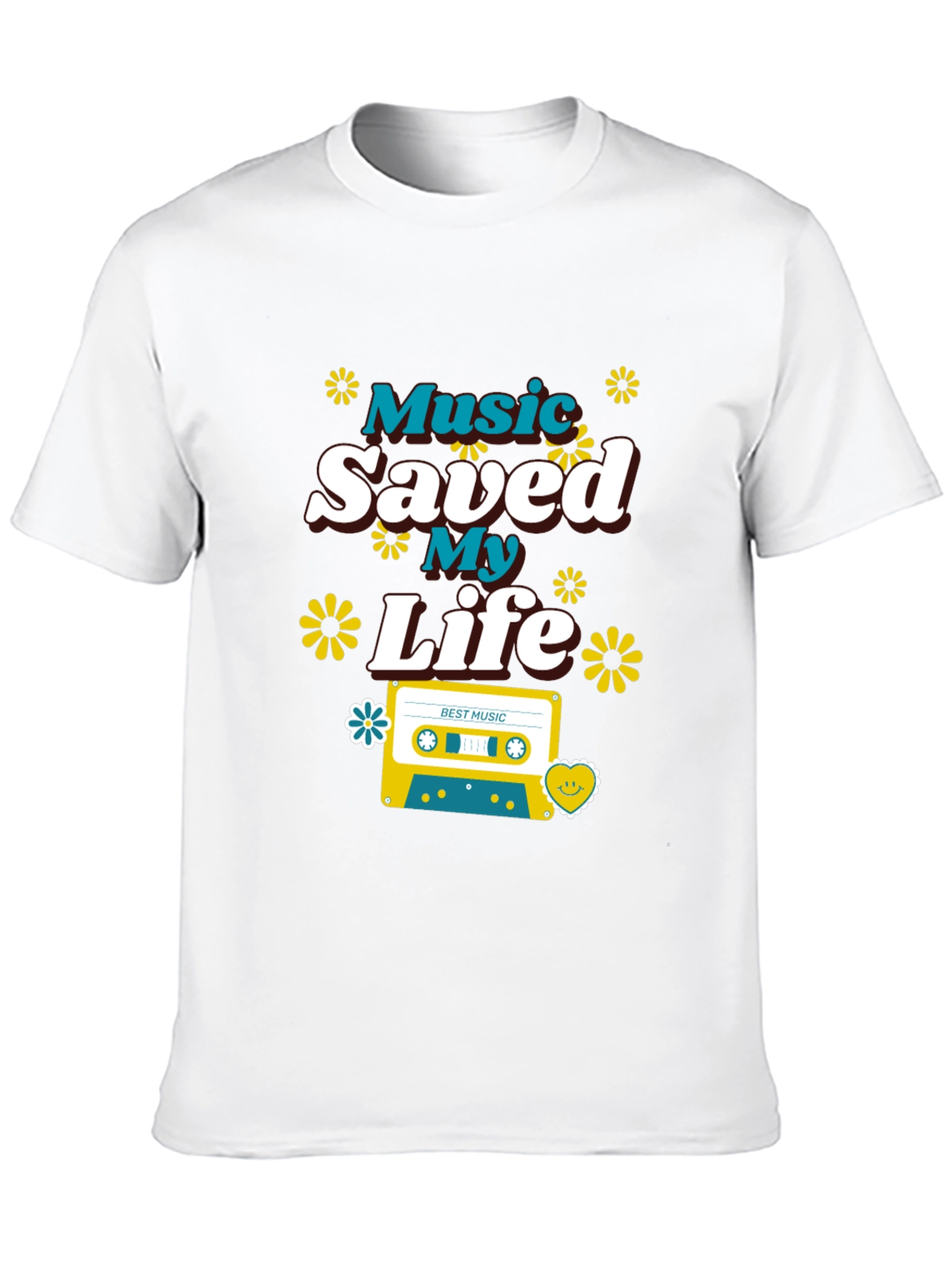 Music Saved My Life Retro Graphic Tee