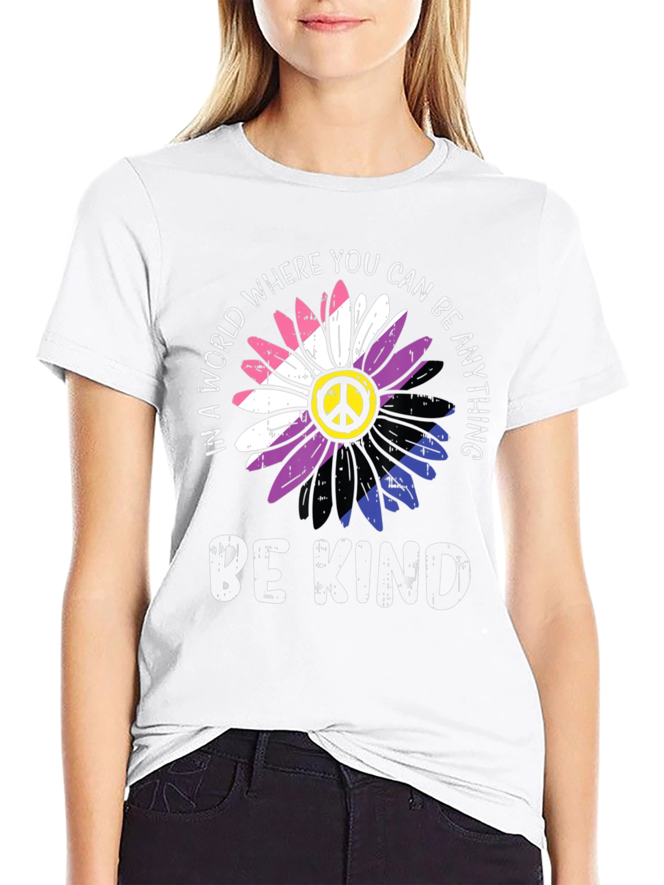 Be Kind Flower T-Shirt - Unisex Pride Tee