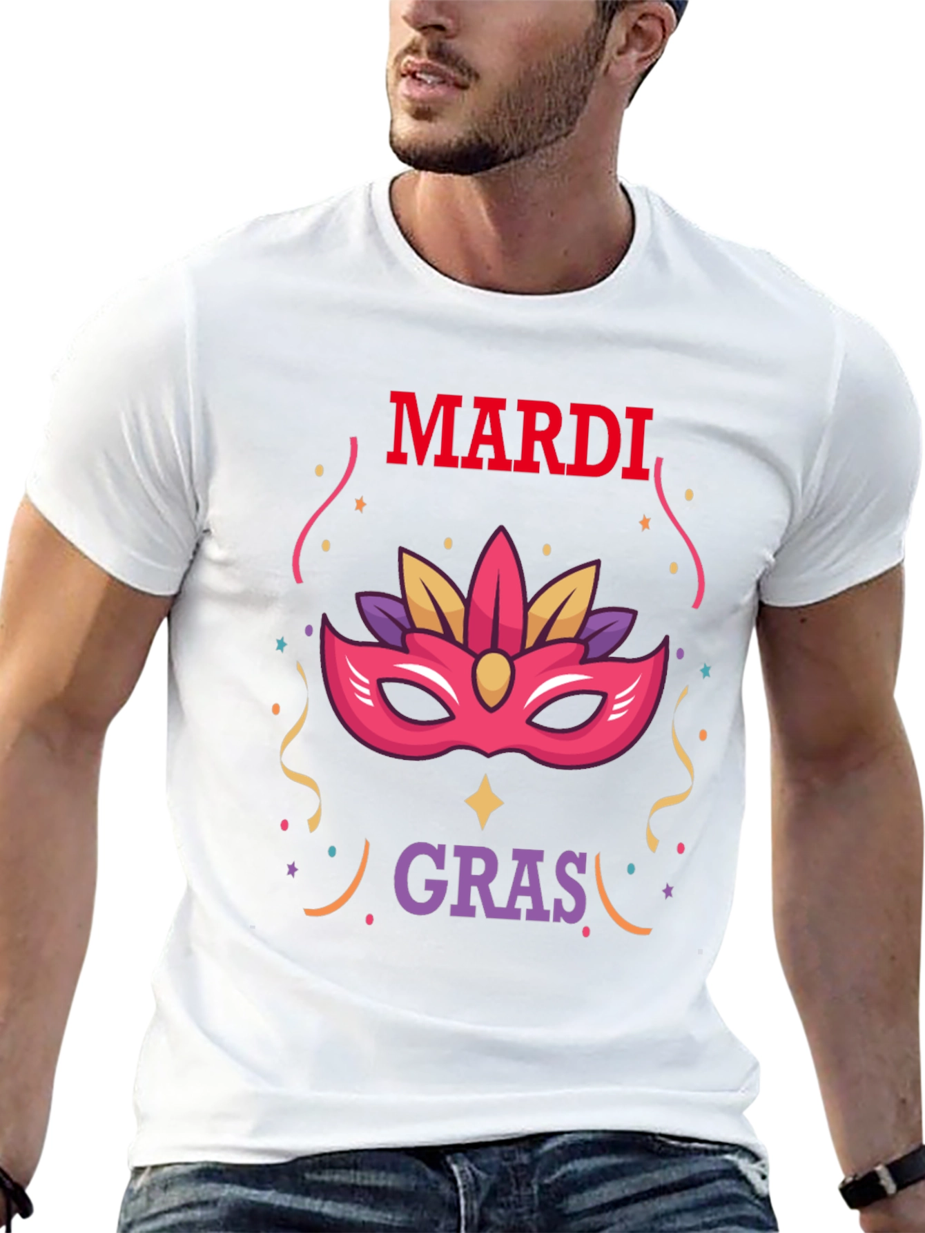 Mardi Gras Mask Tee