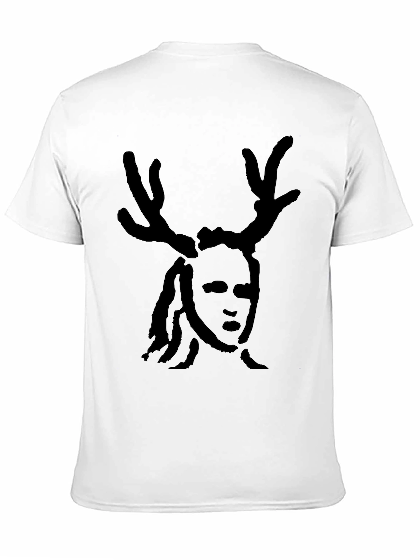 Antlered Figure Black T-Shirt