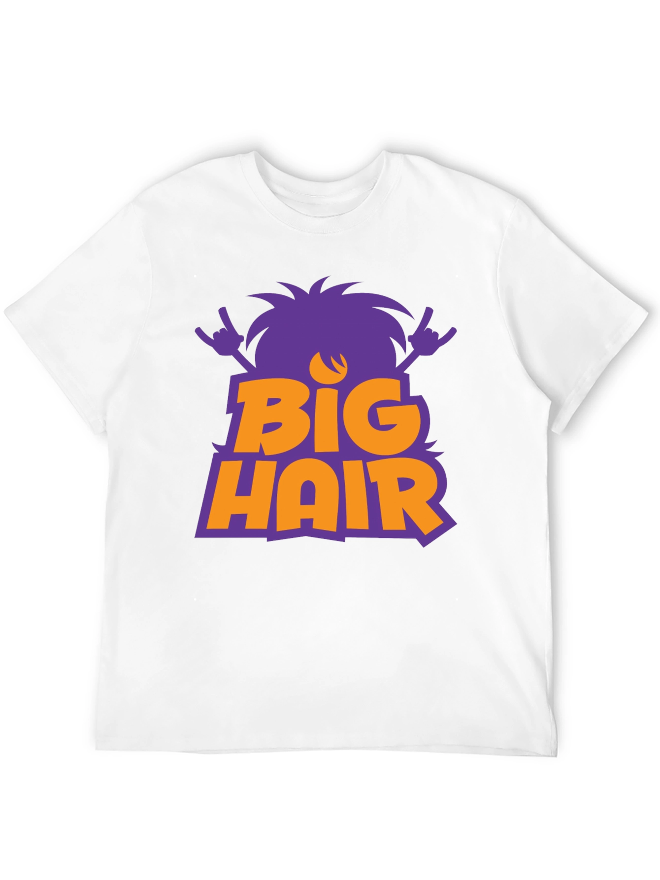 Big Hair Black Graphic Tee