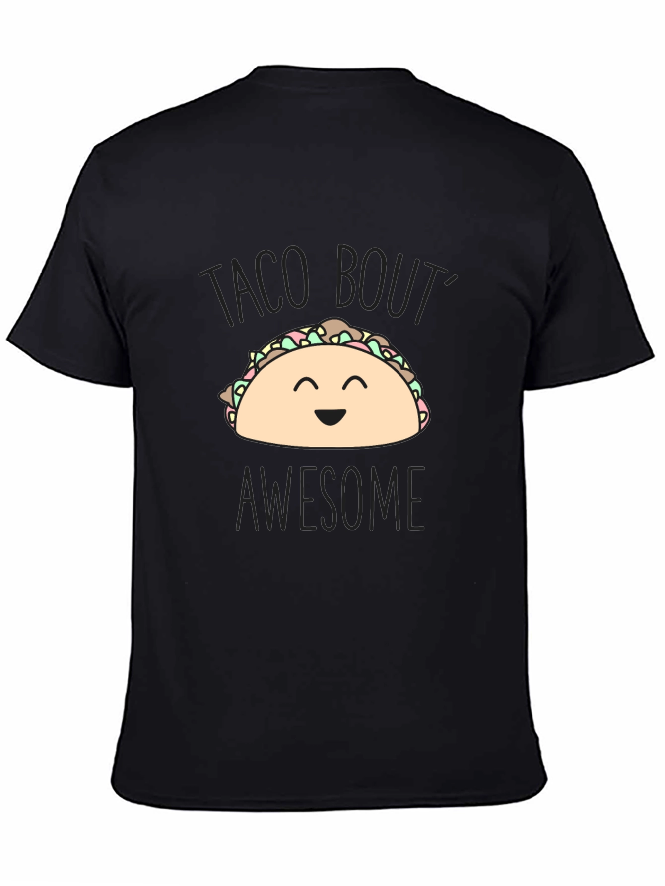 Taco Bout Awesome Black Graphic Tee