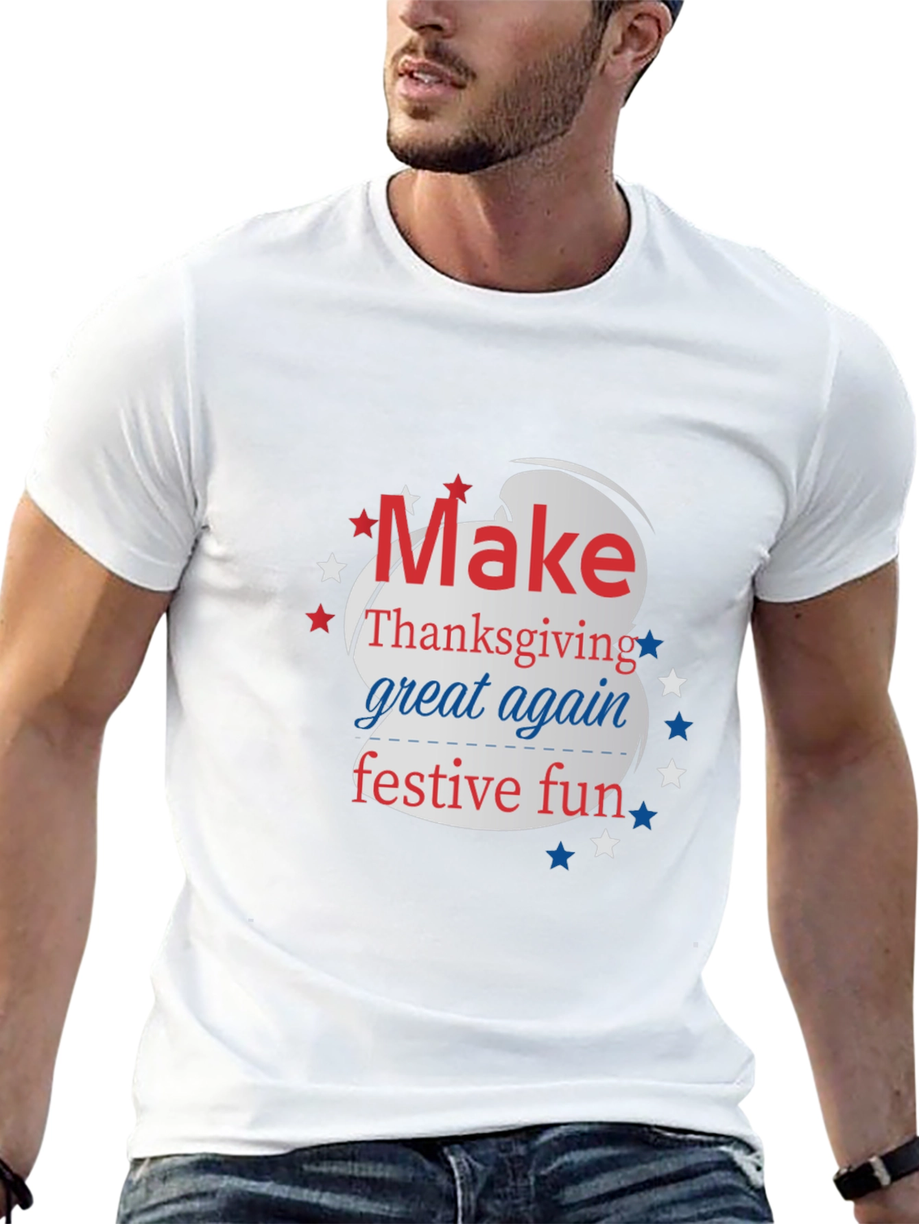 Make Thanksgiving Great Again Festive Fun T-Shirt