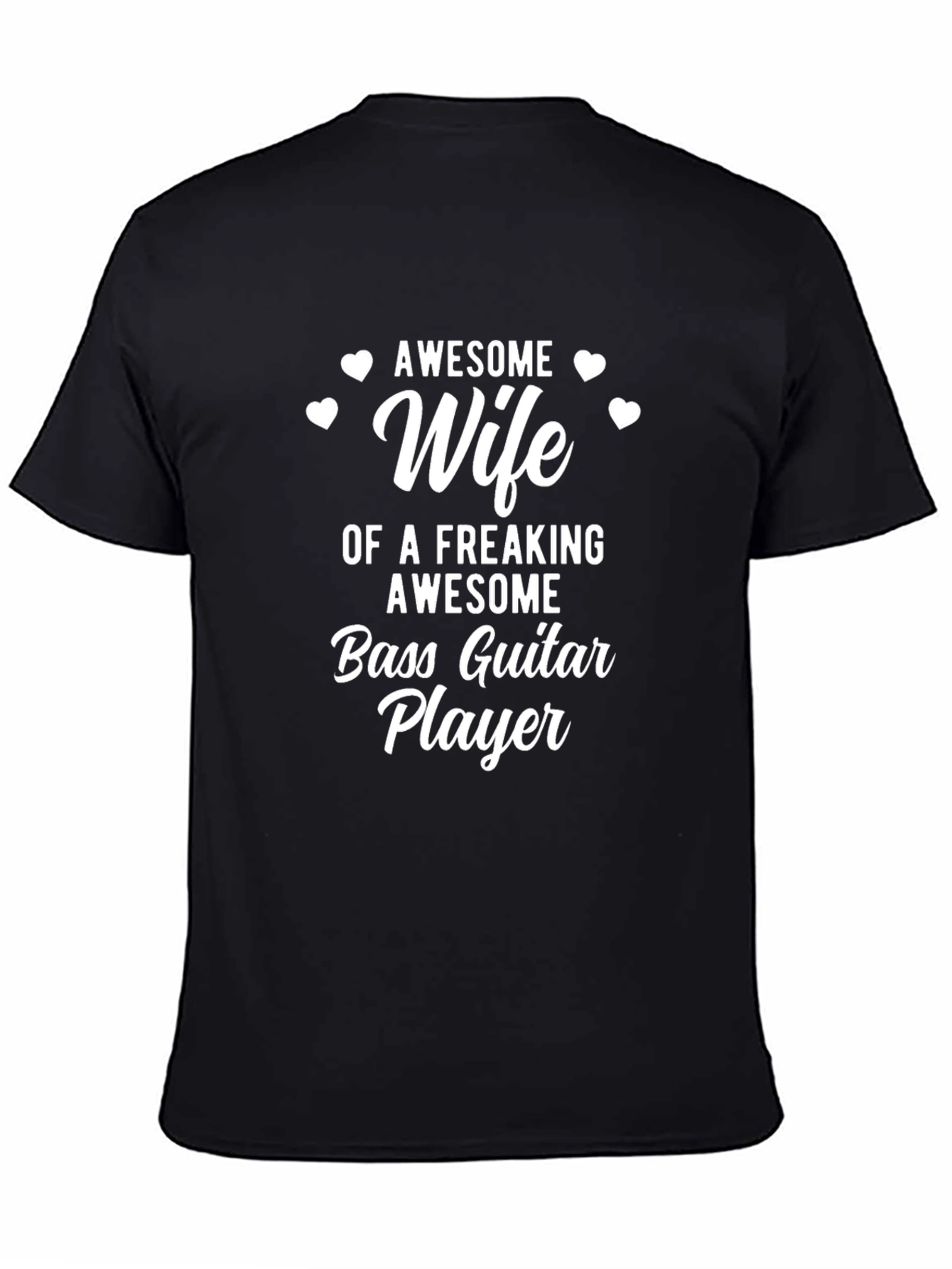Awesome Wife Bass Guitar Player T-Shirt