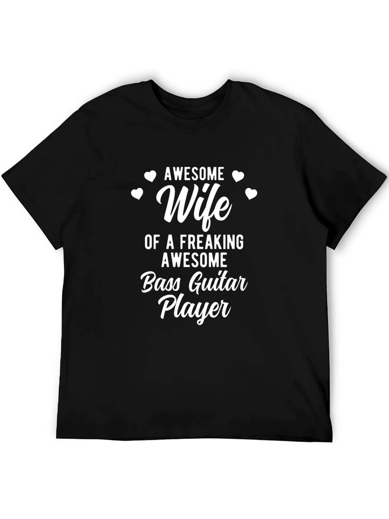 Awesome Wife Bass Guitar Player T-Shirt