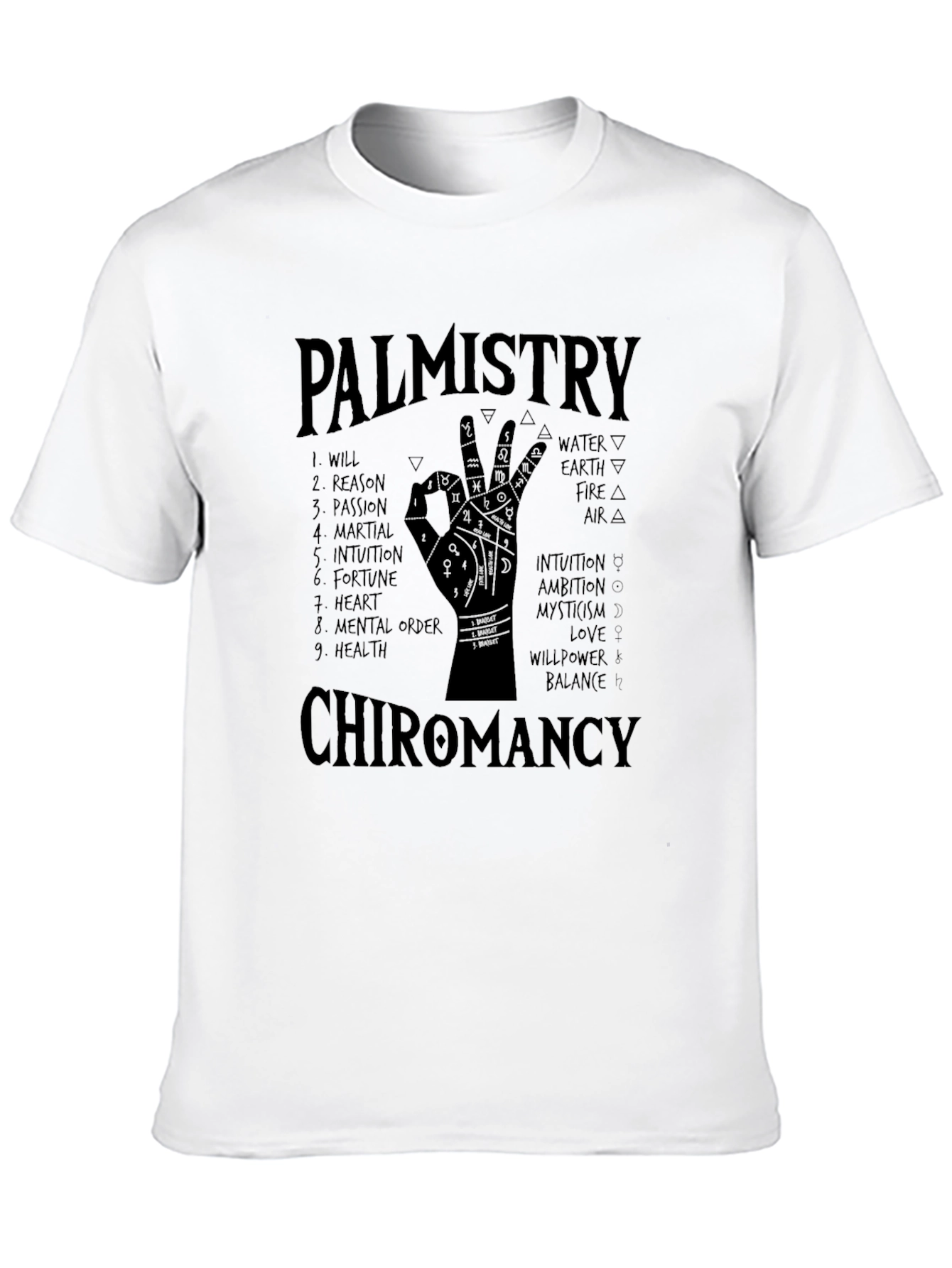 Palmistry Chiromancy Graphic T-Shirt