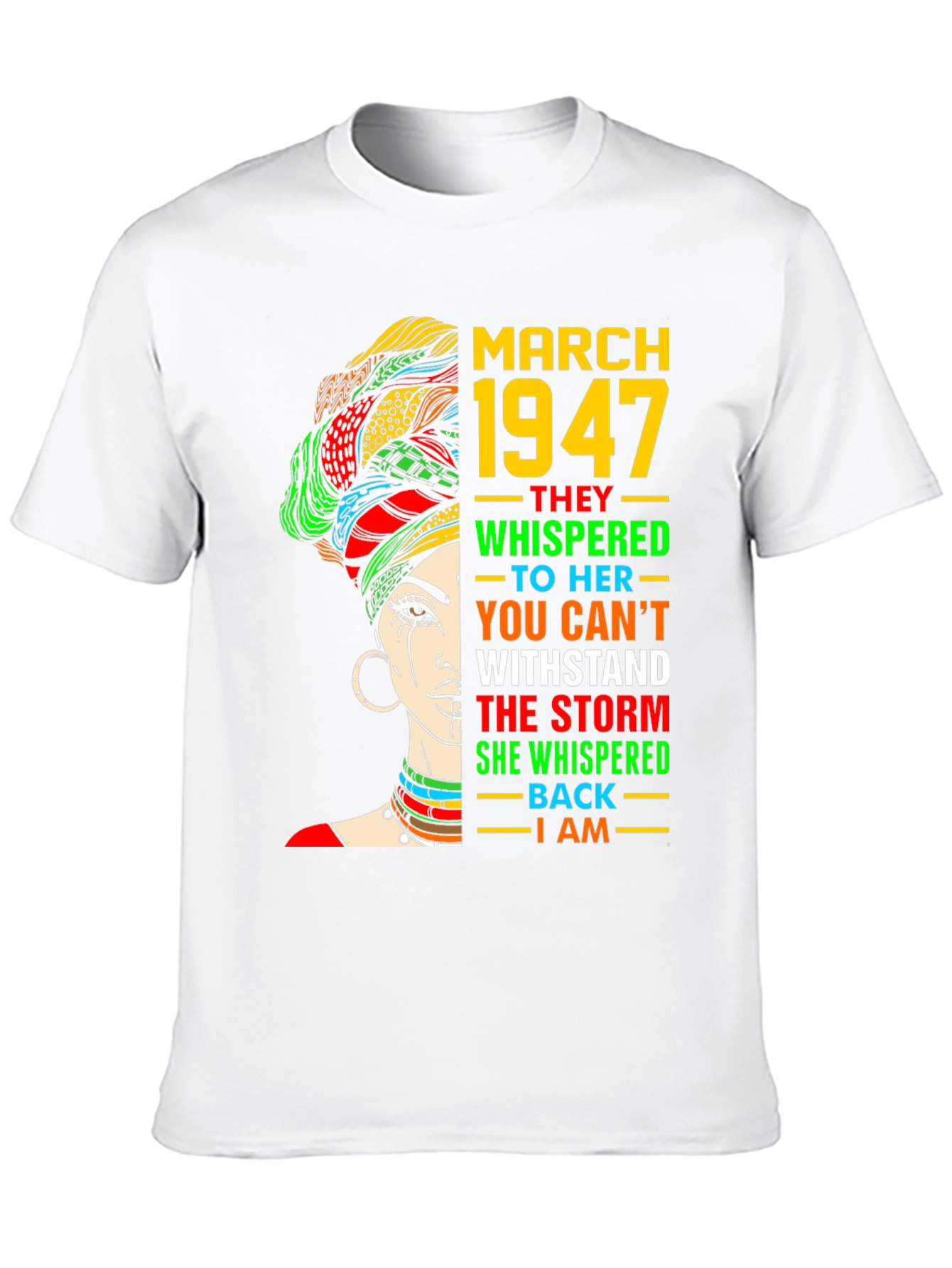 March 1947 Black Woman T-Shirt