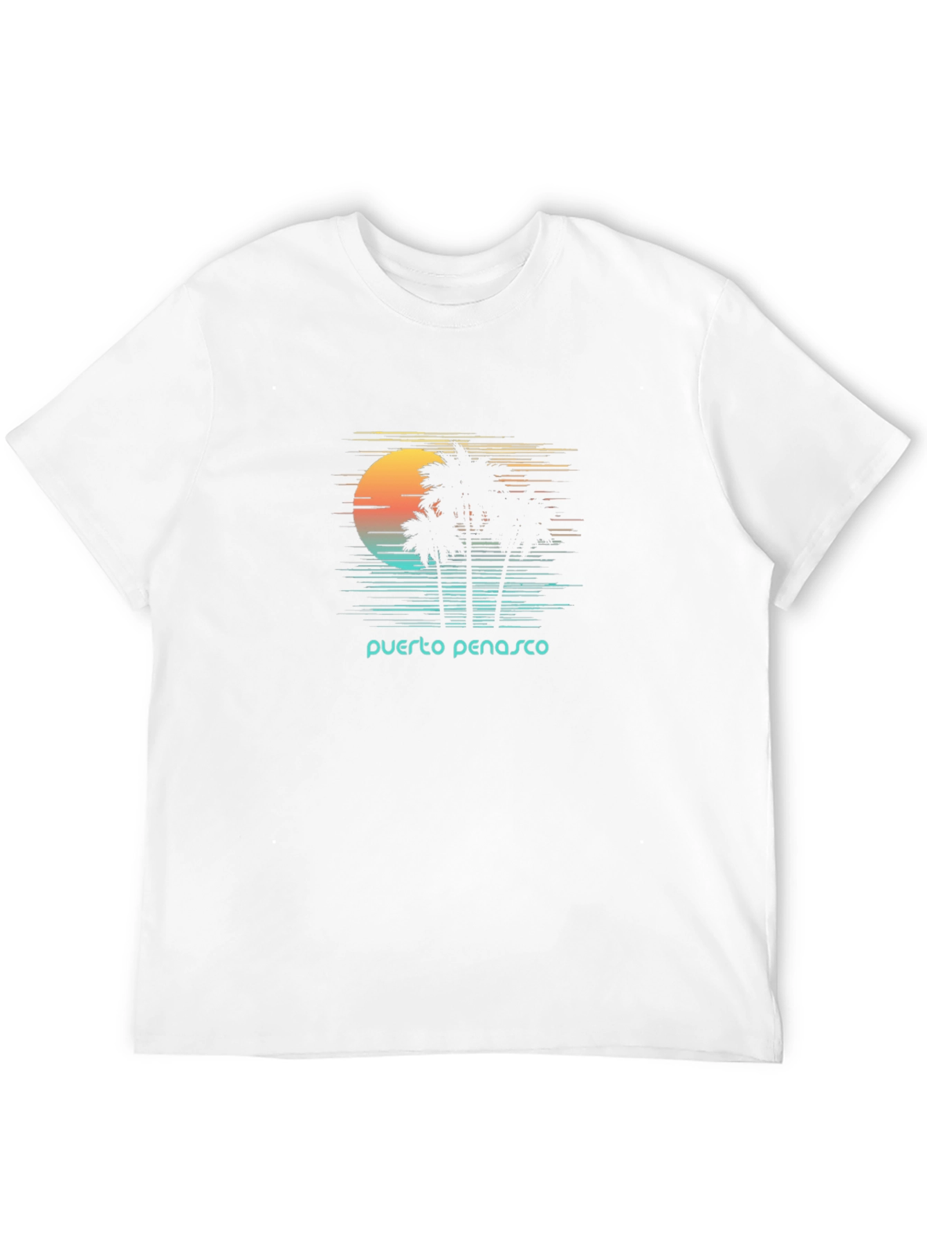 Puerto Penasco Sunset Palm T-Shirt