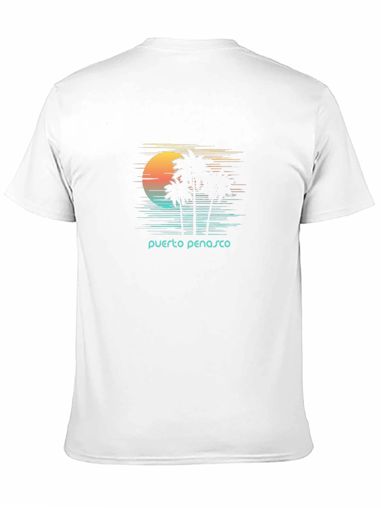 Puerto Penasco Sunset Palm T-Shirt