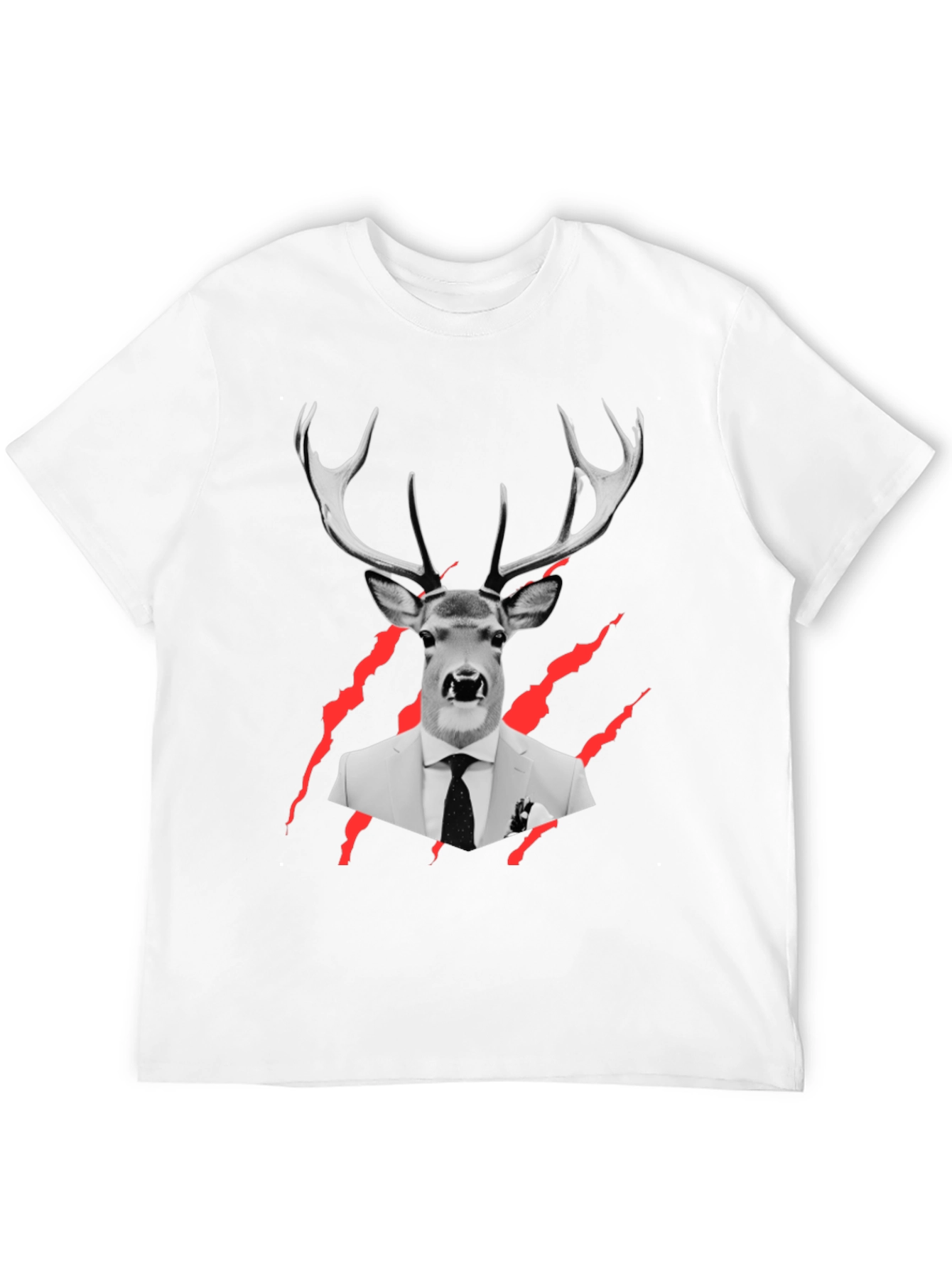 Deer in Suit Graphic Tee