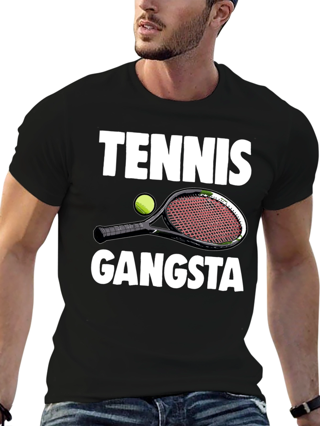 Tennis Gangsta Graphic T-Shirt